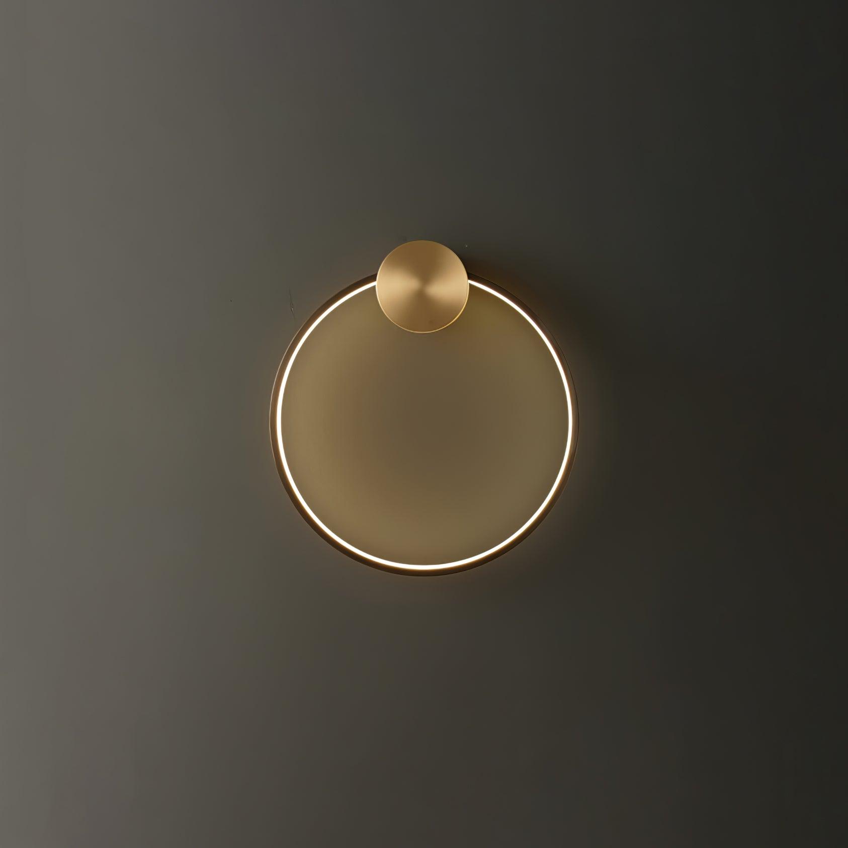 Maisie Wall Light Modern Minimalist Ring Shaped LED Brass - Letslighting