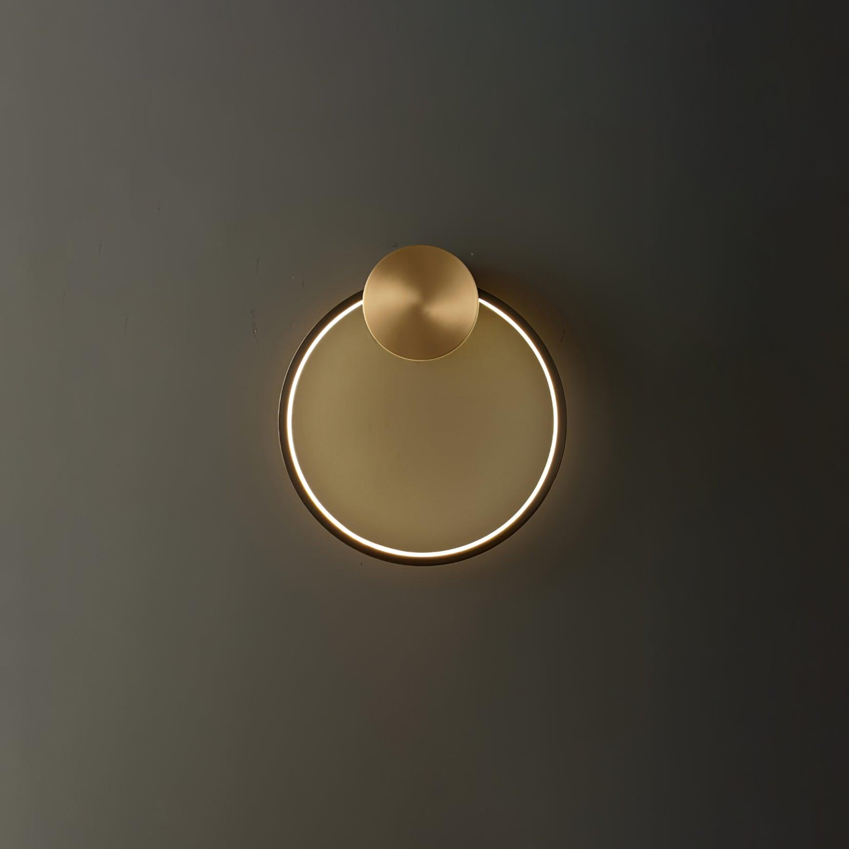 Maisie Wall Light Modern Minimalist Ring Shaped LED Brass - Letslighting