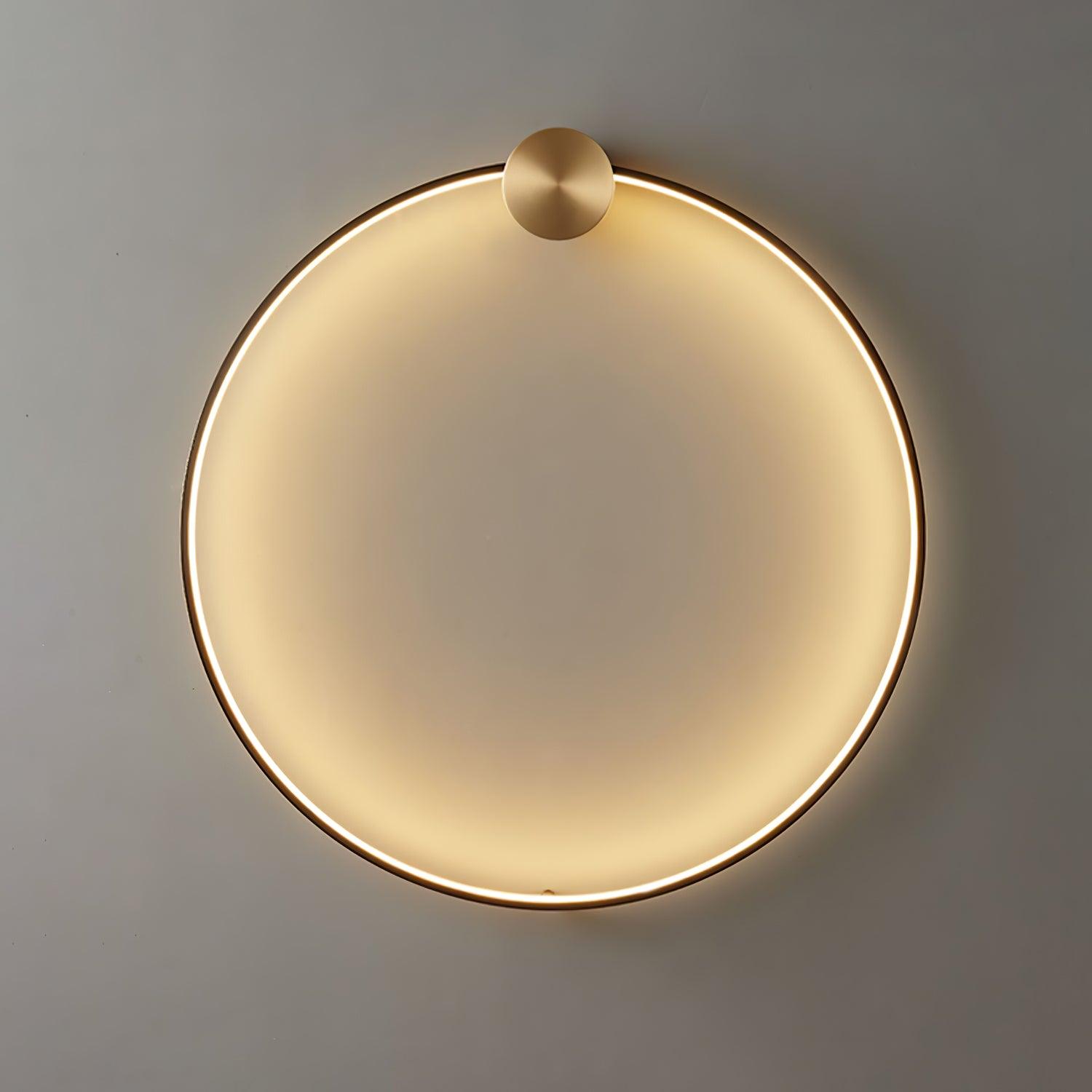 Maisie Wall Light Modern Minimalist Ring Shaped LED Brass - Letslighting