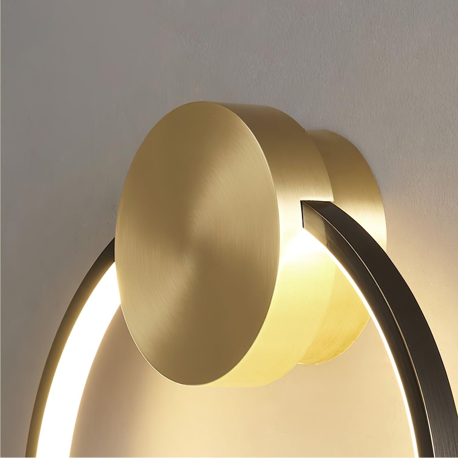 Maisie Wall Light Modern Minimalist Ring Shaped LED Brass - Letslighting