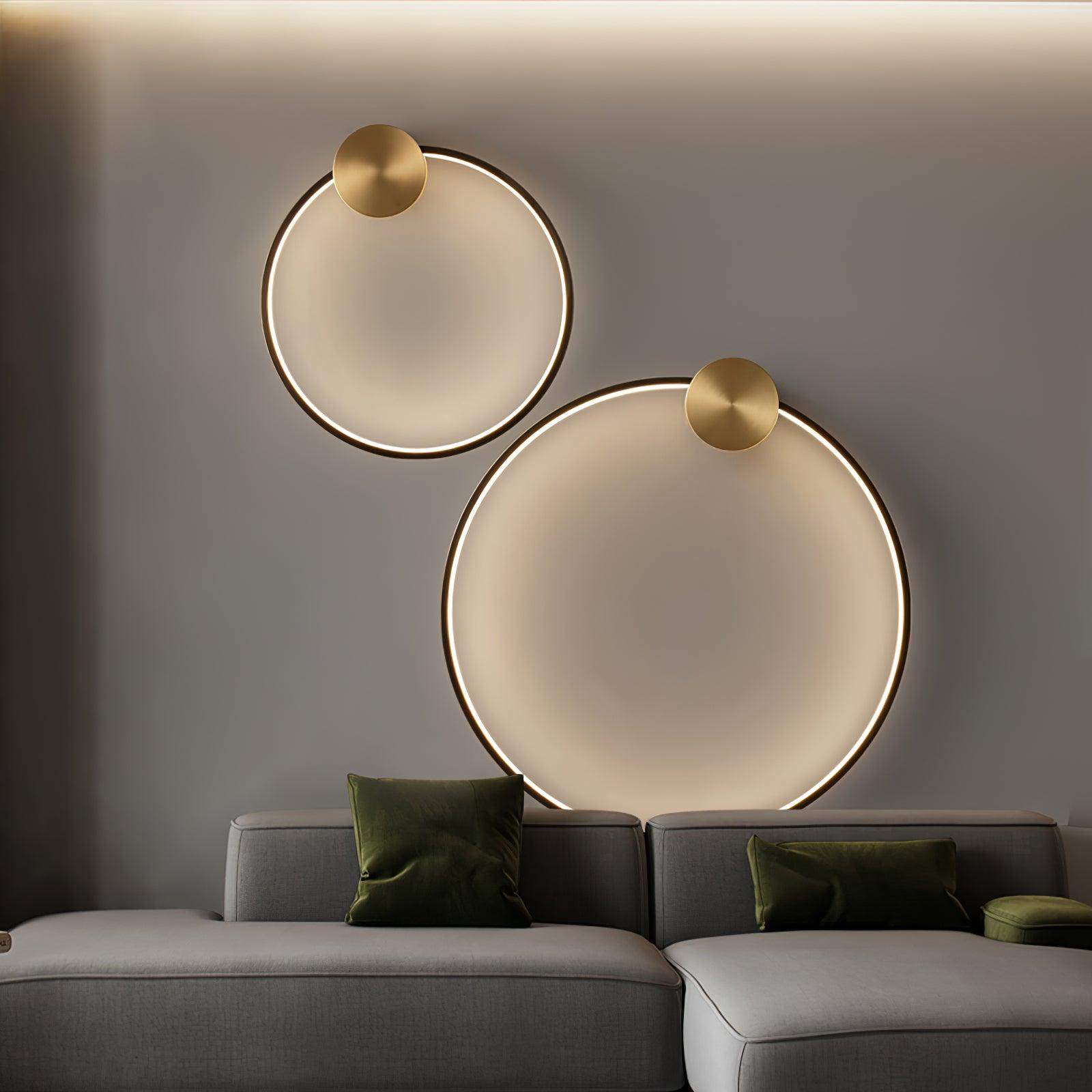 Maisie Wall Light Modern Minimalist Ring Shaped LED Brass - Letslighting