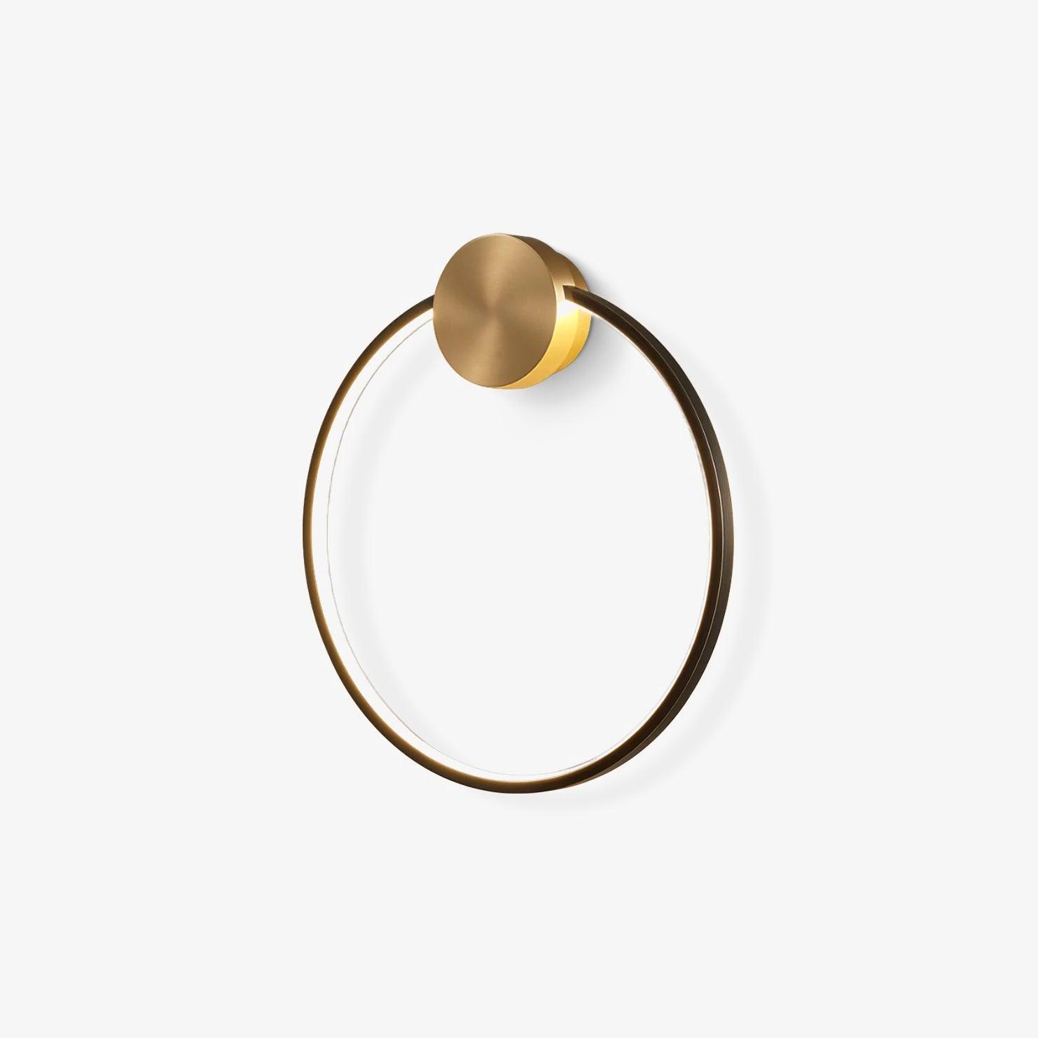 Maisie Wall Light Modern Minimalist Ring Shaped LED Brass - Letslighting