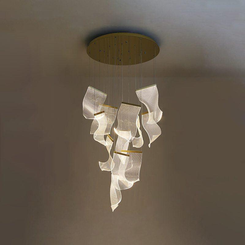 Lustra Chandelier Acrylic LED Abstract Floating - Letslighting