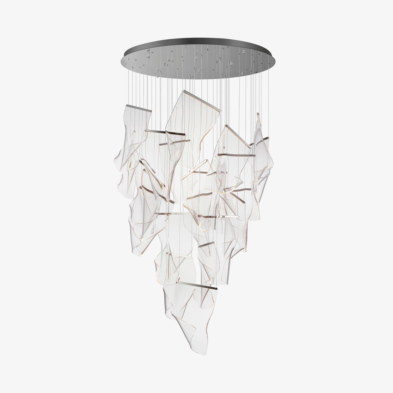 Lustra Chandelier Acrylic LED Abstract Floating - Letslighting