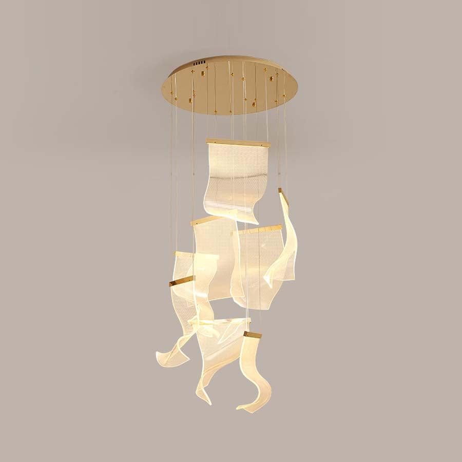 Lustra Chandelier Acrylic LED Abstract Floating - Letslighting