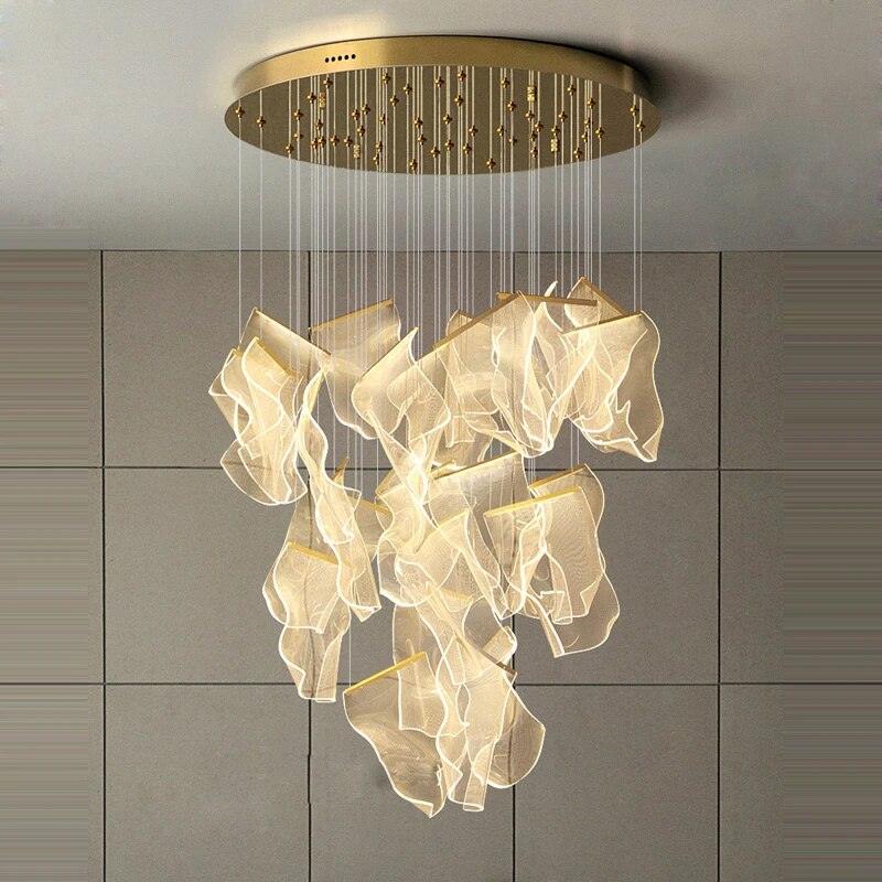 Lustra Chandelier Acrylic LED Abstract Floating - Letslighting