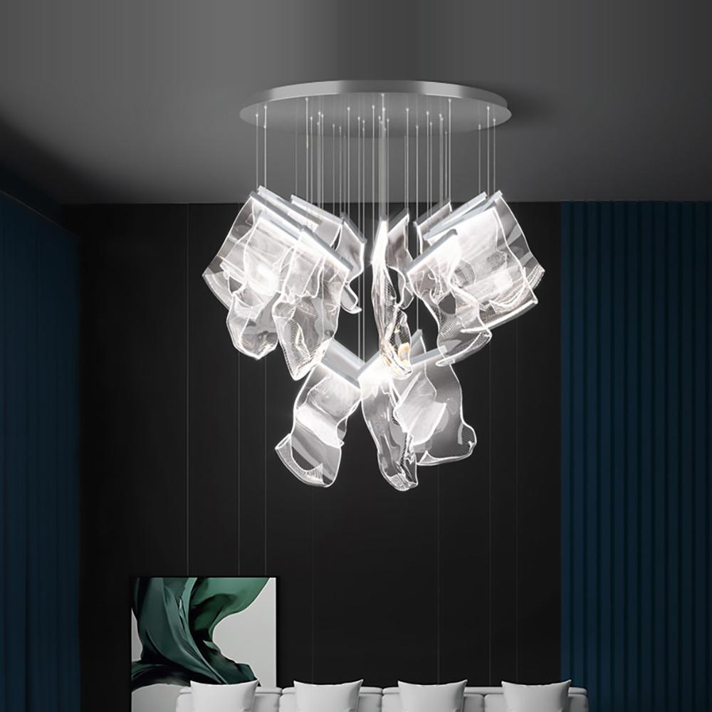 Lustra Chandelier Acrylic LED Abstract Floating - Letslighting