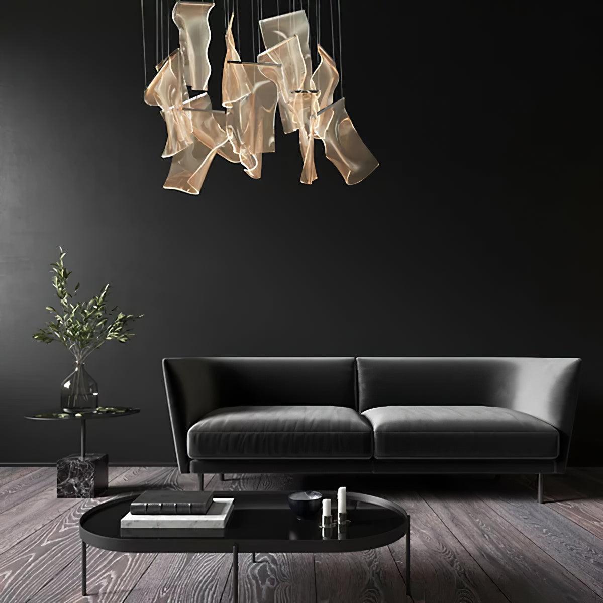 Lustra Chandelier Acrylic LED Abstract Floating - Letslighting