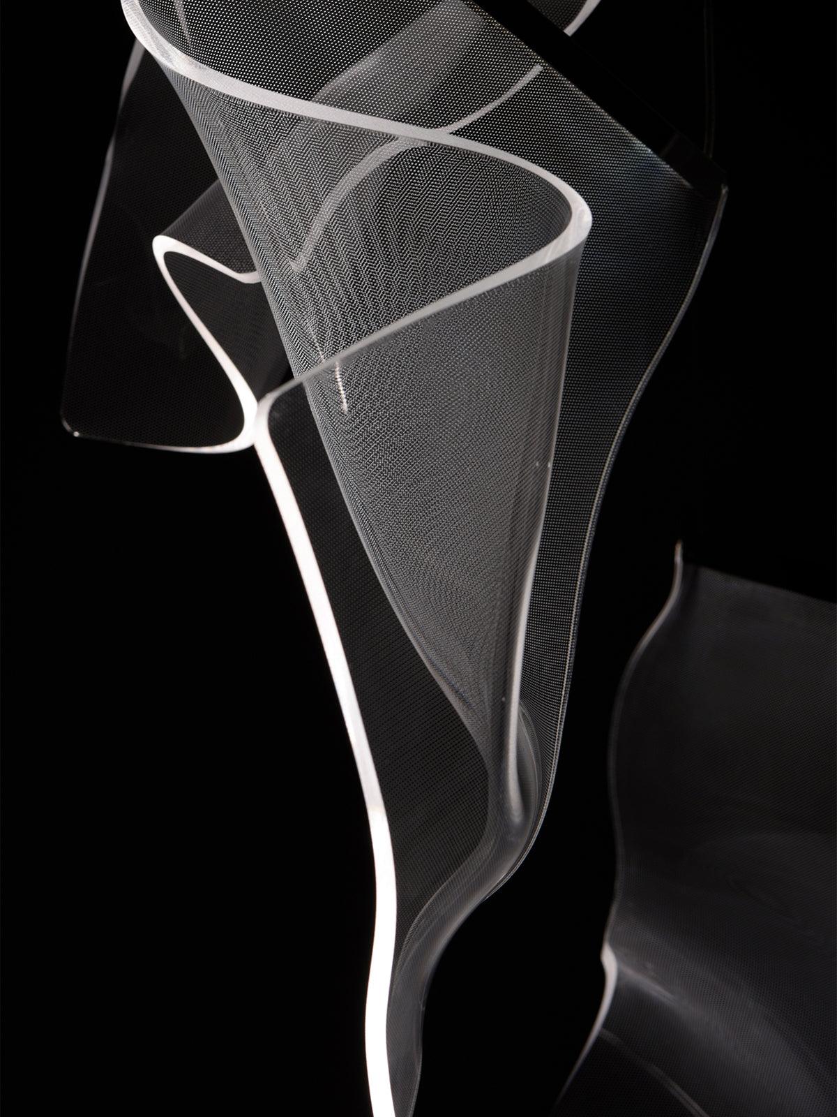 Lustra Chandelier Acrylic LED Abstract Floating - Letslighting