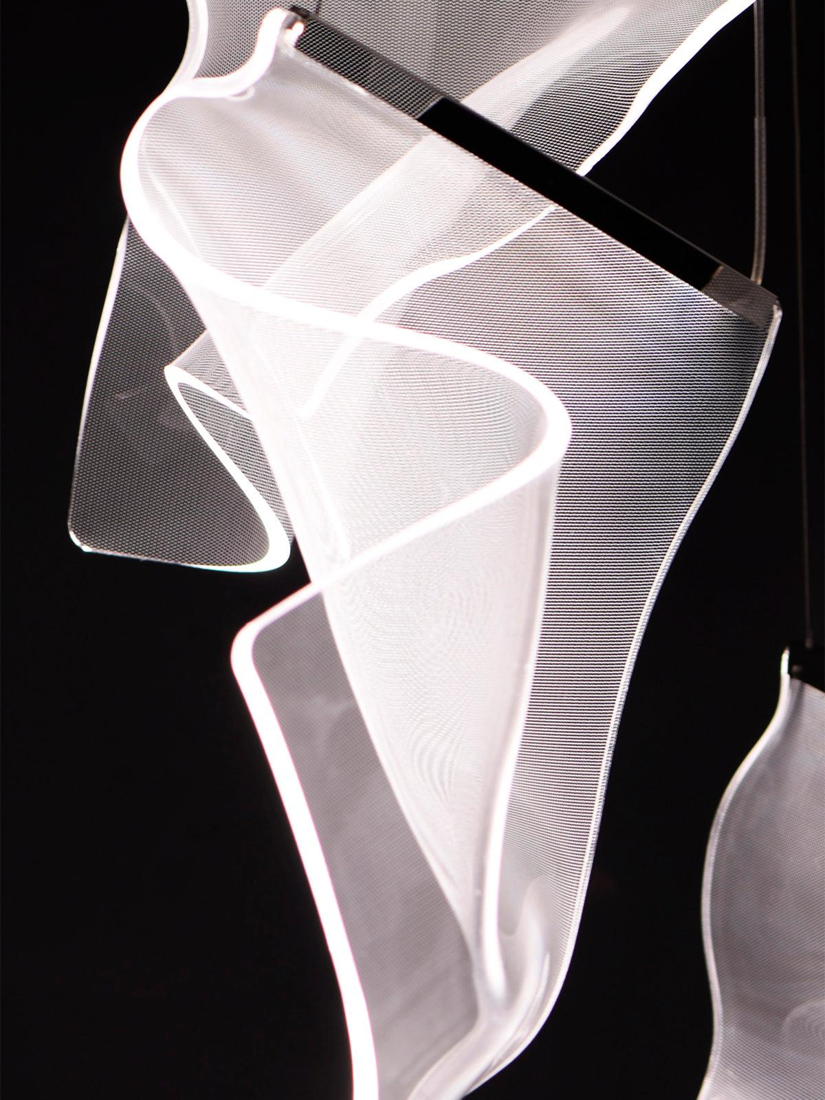 Lustra Chandelier Acrylic LED Abstract Floating - Letslighting