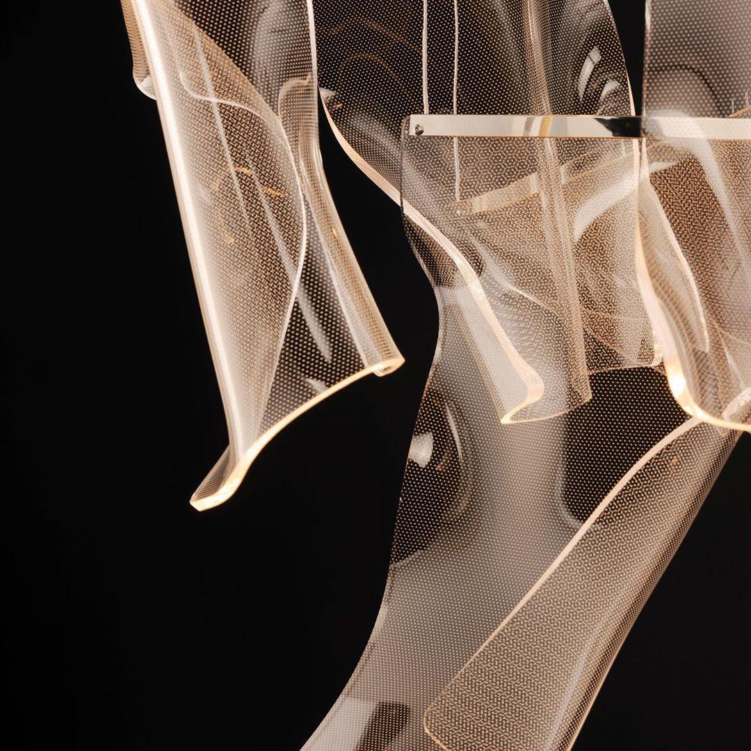 Lustra Chandelier Acrylic LED Abstract Floating - Letslighting