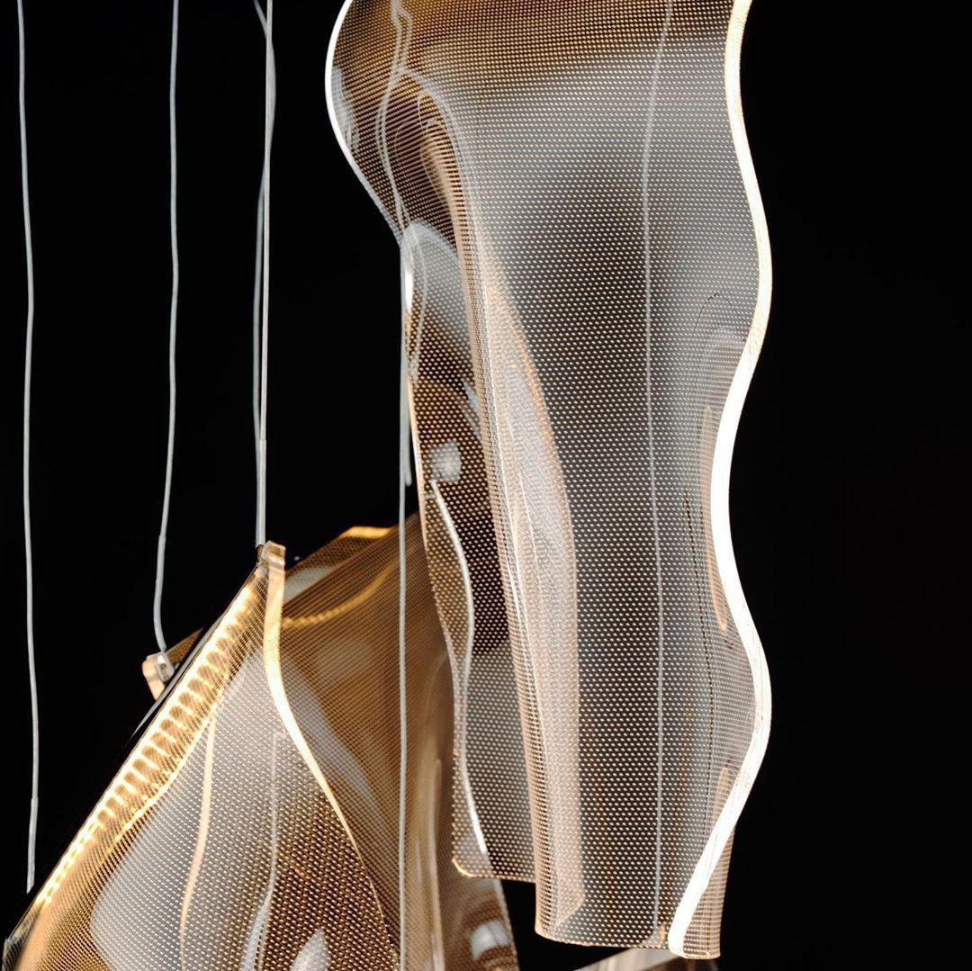 Lustra Chandelier Acrylic LED Abstract Floating - Letslighting