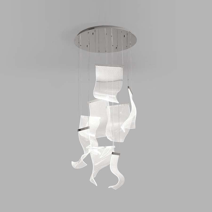 Lustra Chandelier Acrylic LED Abstract Floating - Letslighting