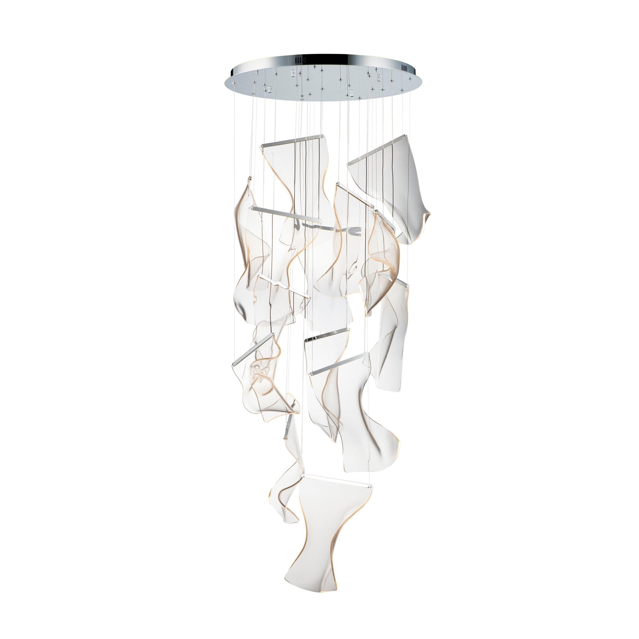 Lustra Chandelier Acrylic LED Abstract Floating - Letslighting