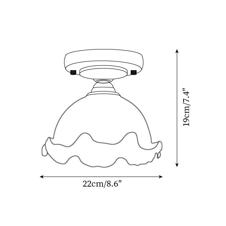 Elano Glass Ceiling Light - Letslighting