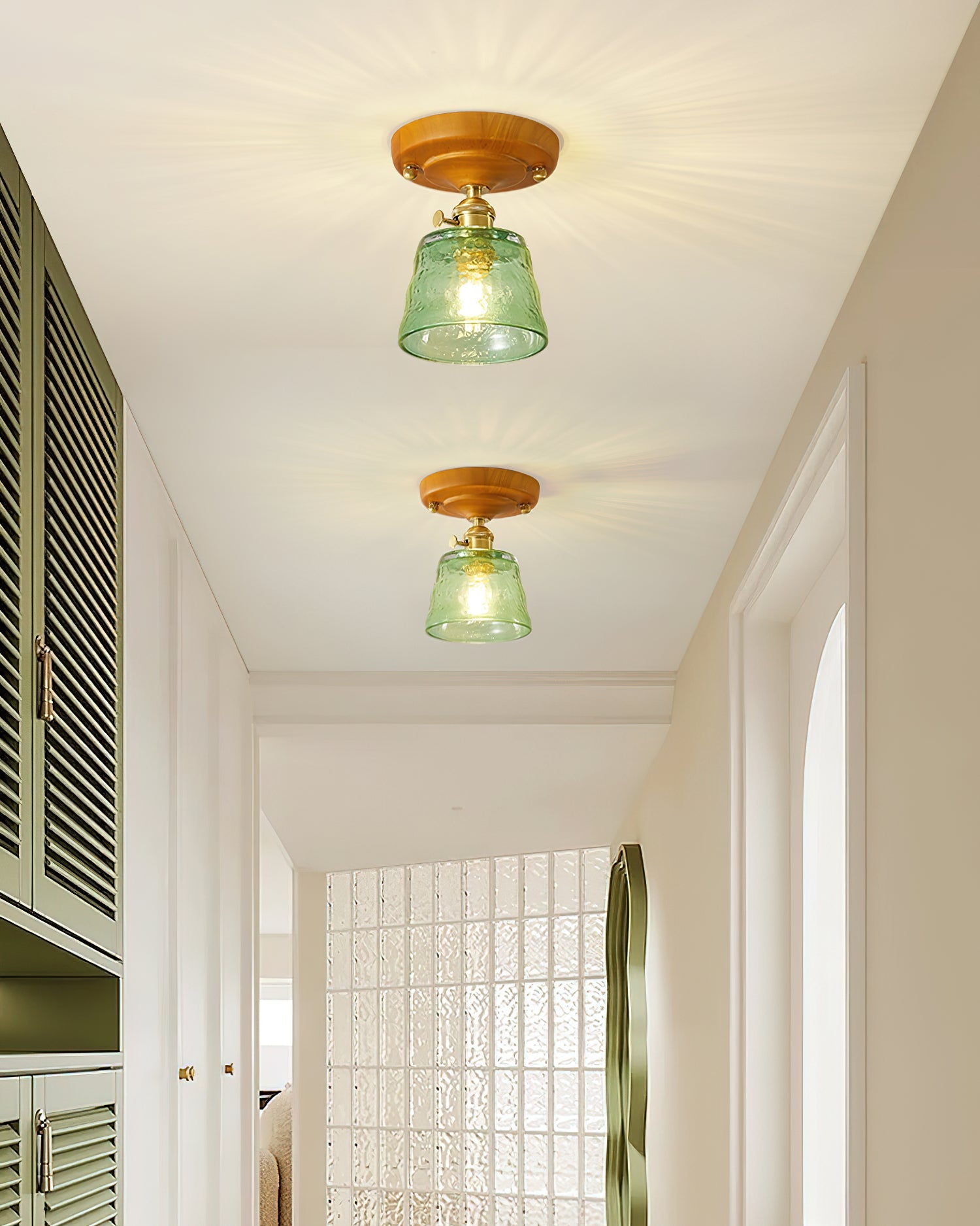 Elano Glass Ceiling Light - Letslighting