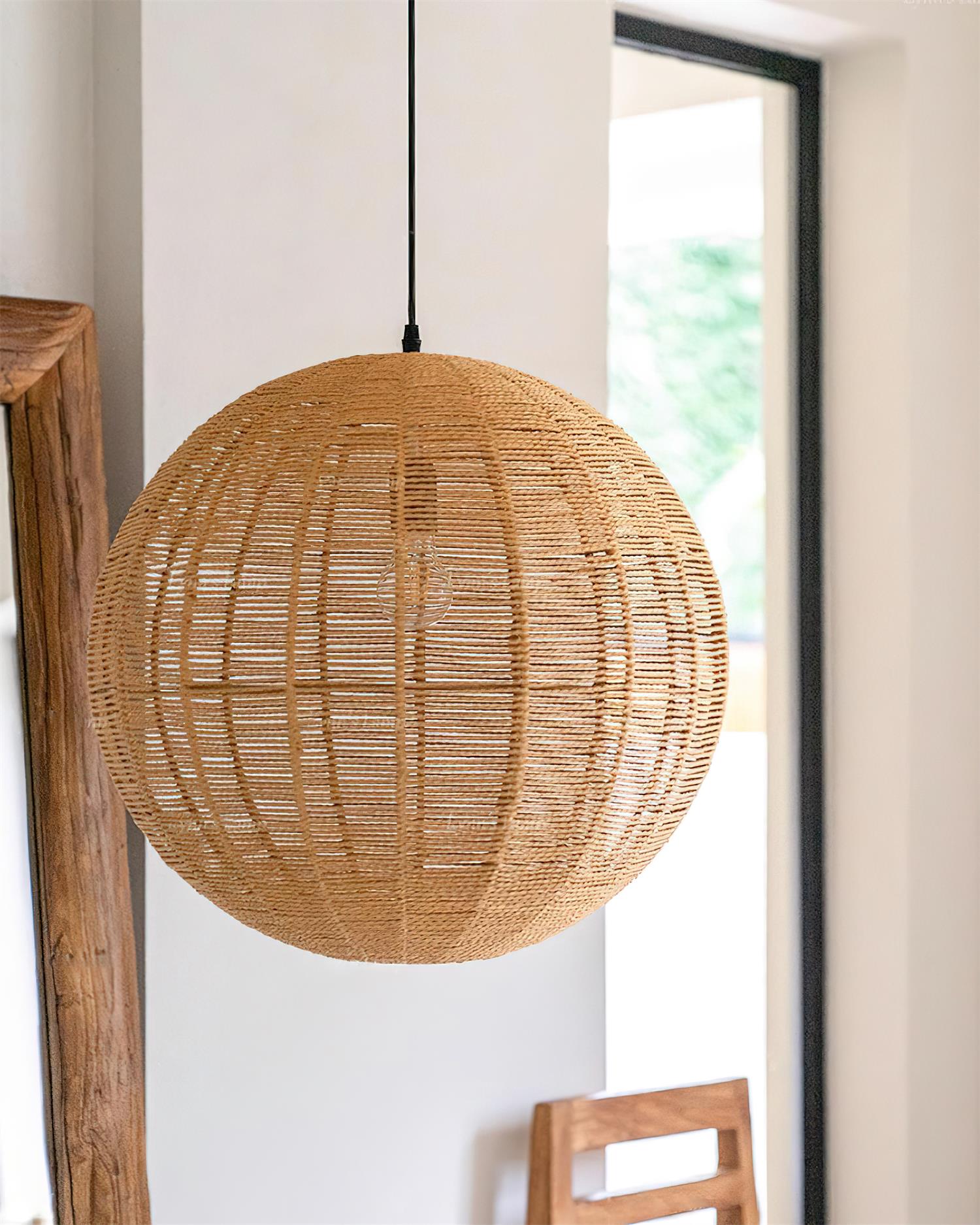 Sola Pendant Light Rattan - Letslighting