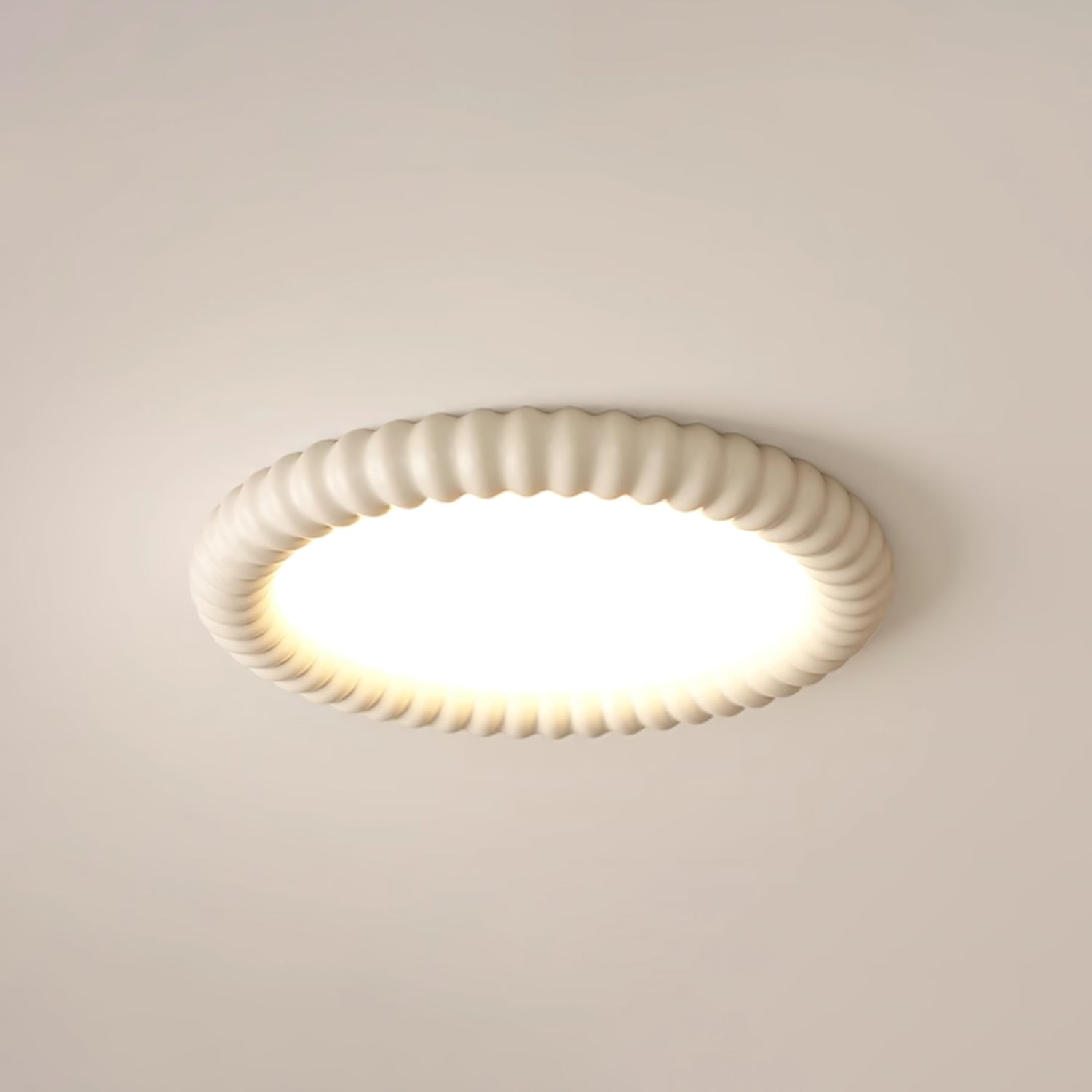 Ulire Nordic Art Ripple Resin Ceiling Light - Letslighting