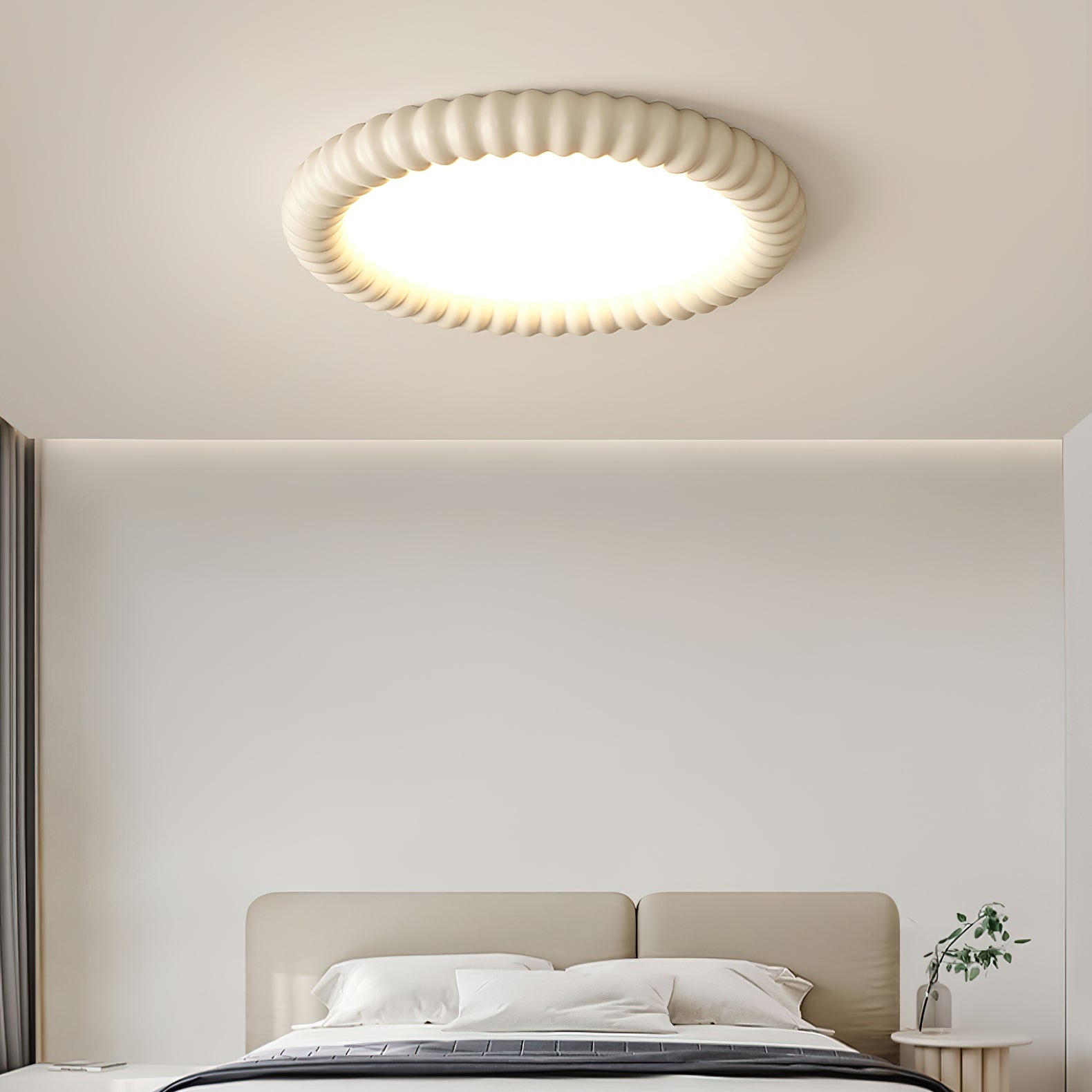 Ulire Nordic Art Ripple Resin Ceiling Light - Letslighting