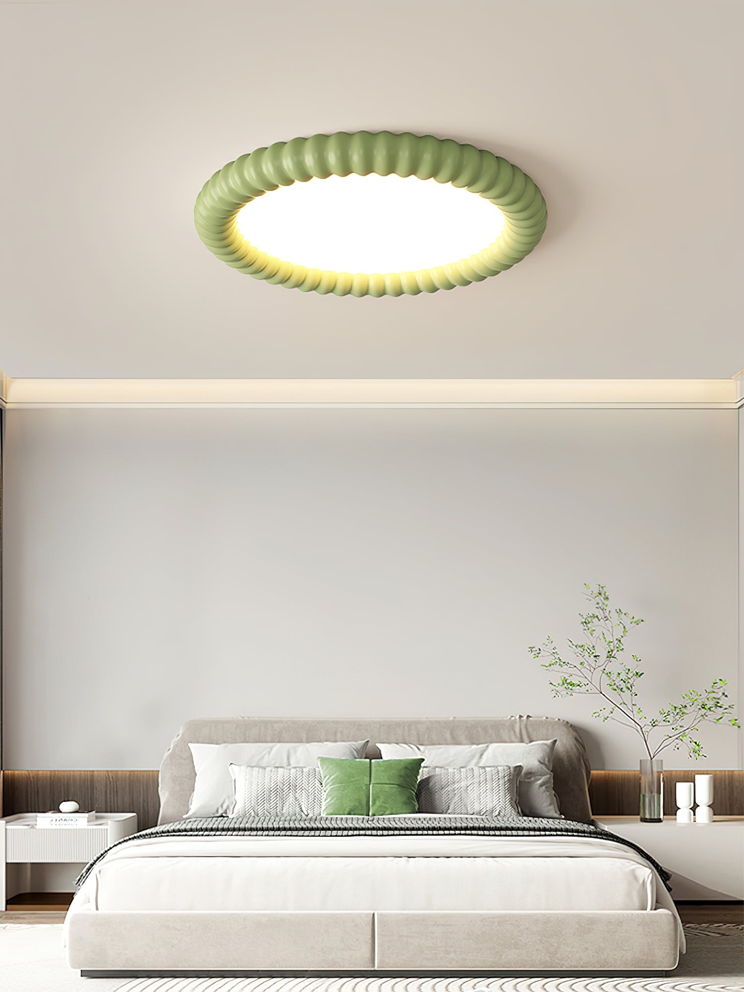 Ulire Nordic Art Ripple Resin Ceiling Light - Letslighting