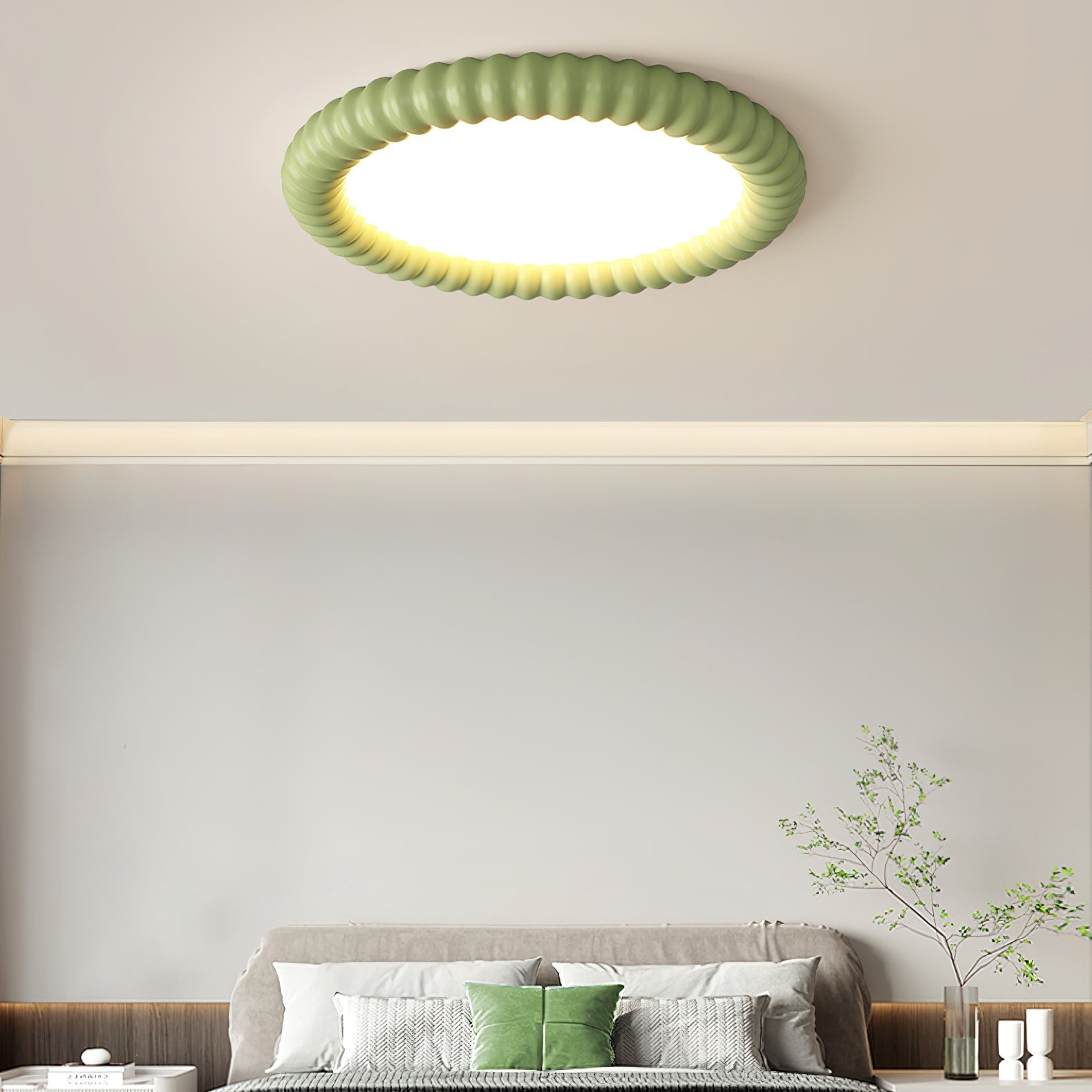 Ulire Nordic Art Ripple Resin Ceiling Light - Letslighting