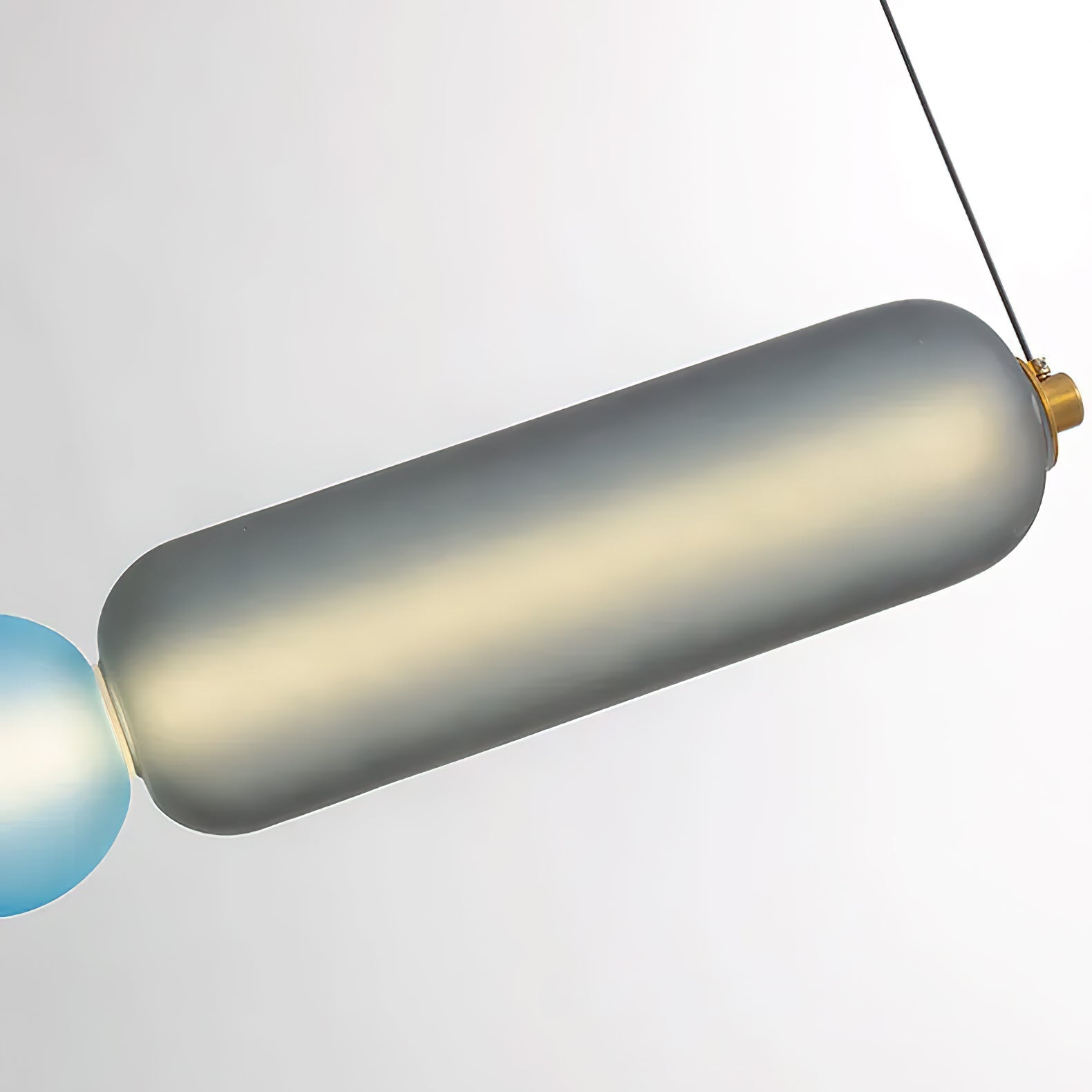 Lustra Pendant Lamp Colored Glass Modern - Letslighting