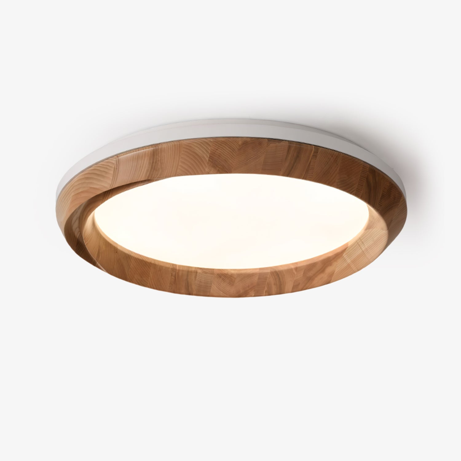 Aurdoreth Modern Minimalist Ripple Wood Ceiling Light - Letslighting