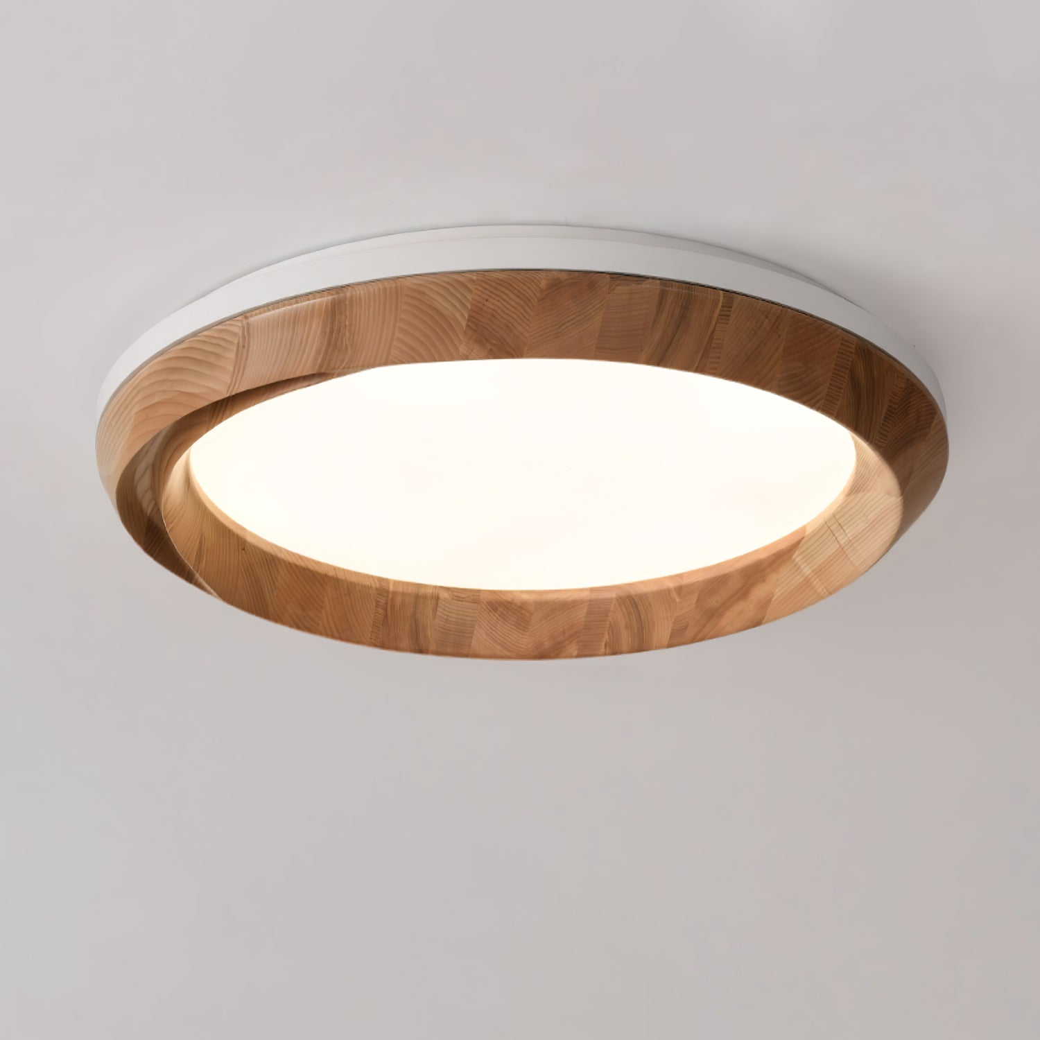 Aurdoreth Modern Minimalist Ripple Wood Ceiling Light - Letslighting