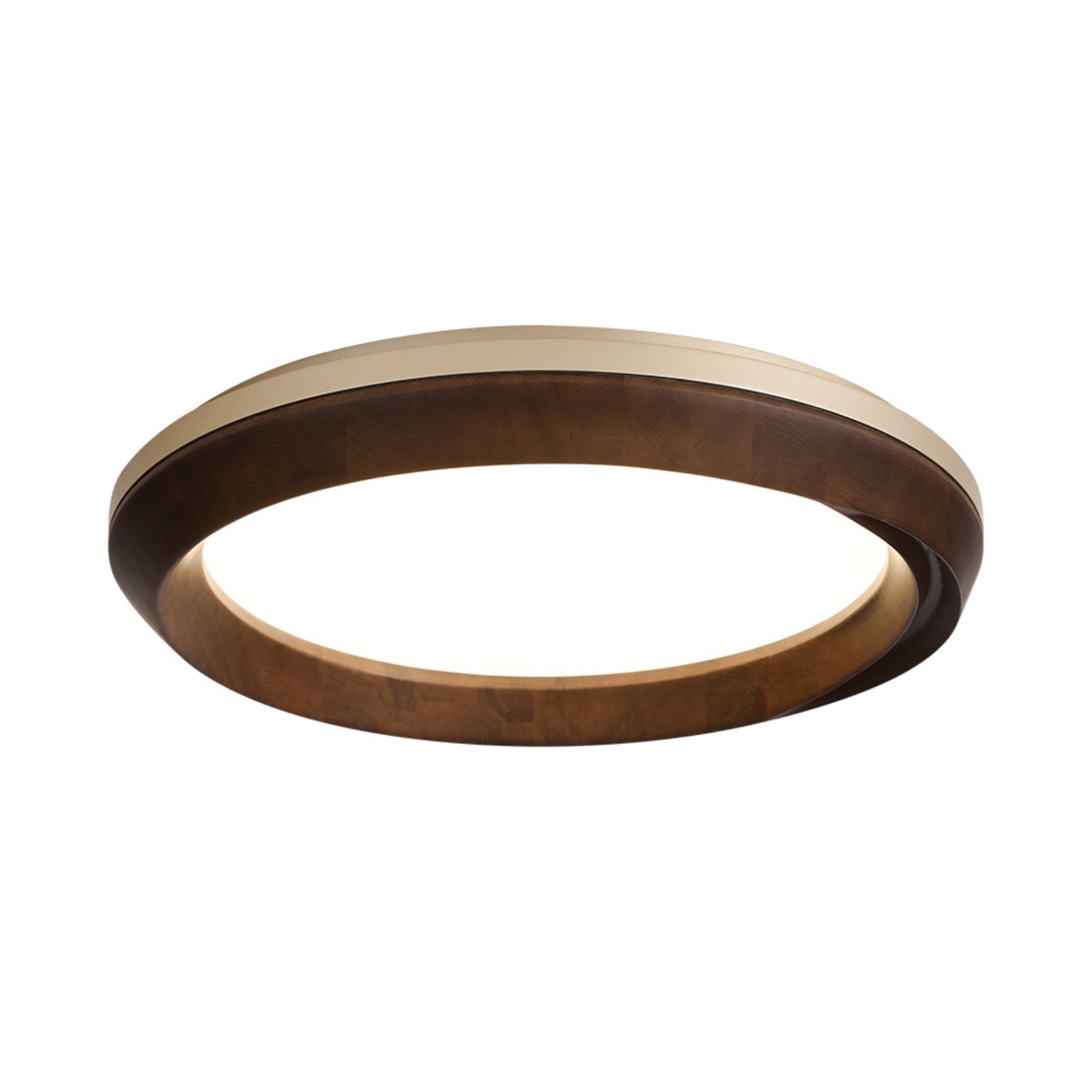 Aurdoreth Modern Minimalist Ripple Wood Ceiling Light - Letslighting