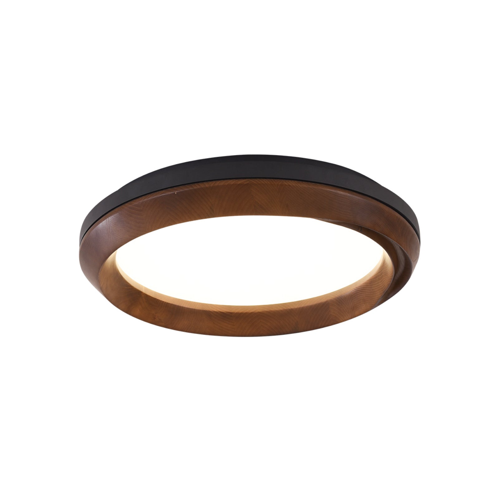 Aurdoreth Modern Minimalist Ripple Wood Ceiling Light - Letslighting