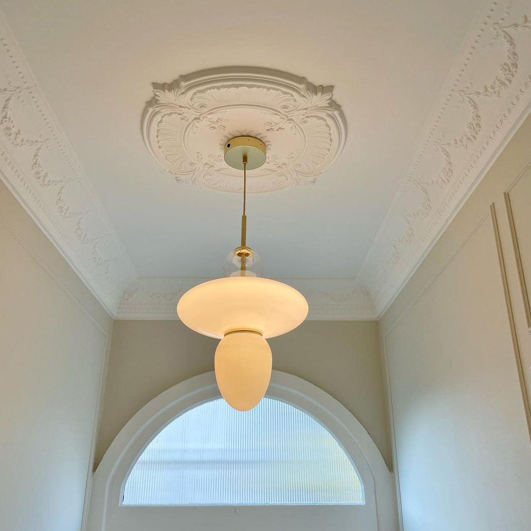 Orbelin Glass and Brass Pendant Lamp - Letslighting