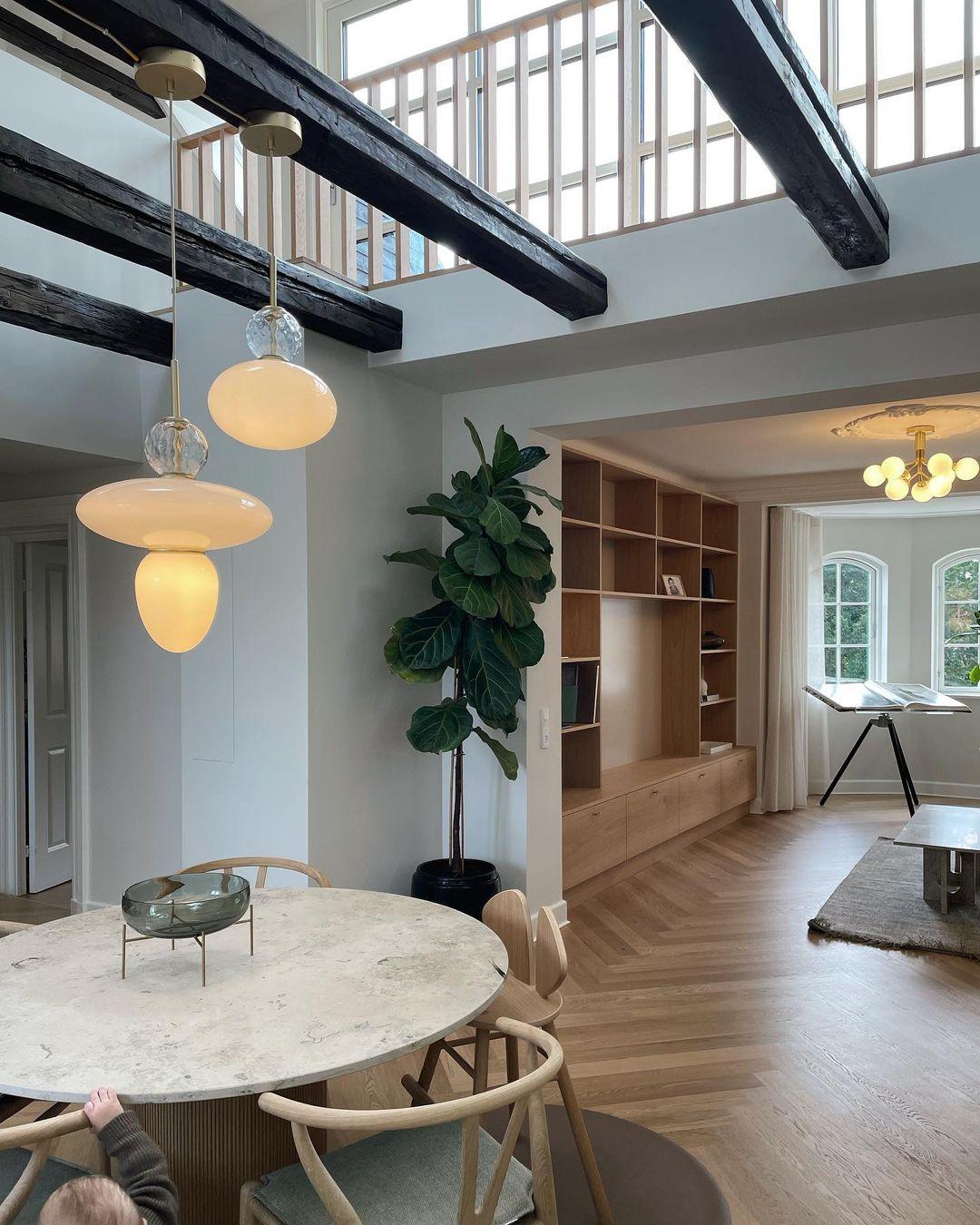 Orbelin Glass and Brass Pendant Lamp - Letslighting