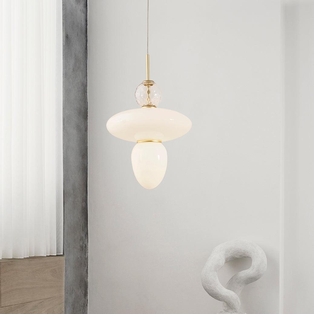 Orbelin Glass and Brass Pendant Lamp - Letslighting