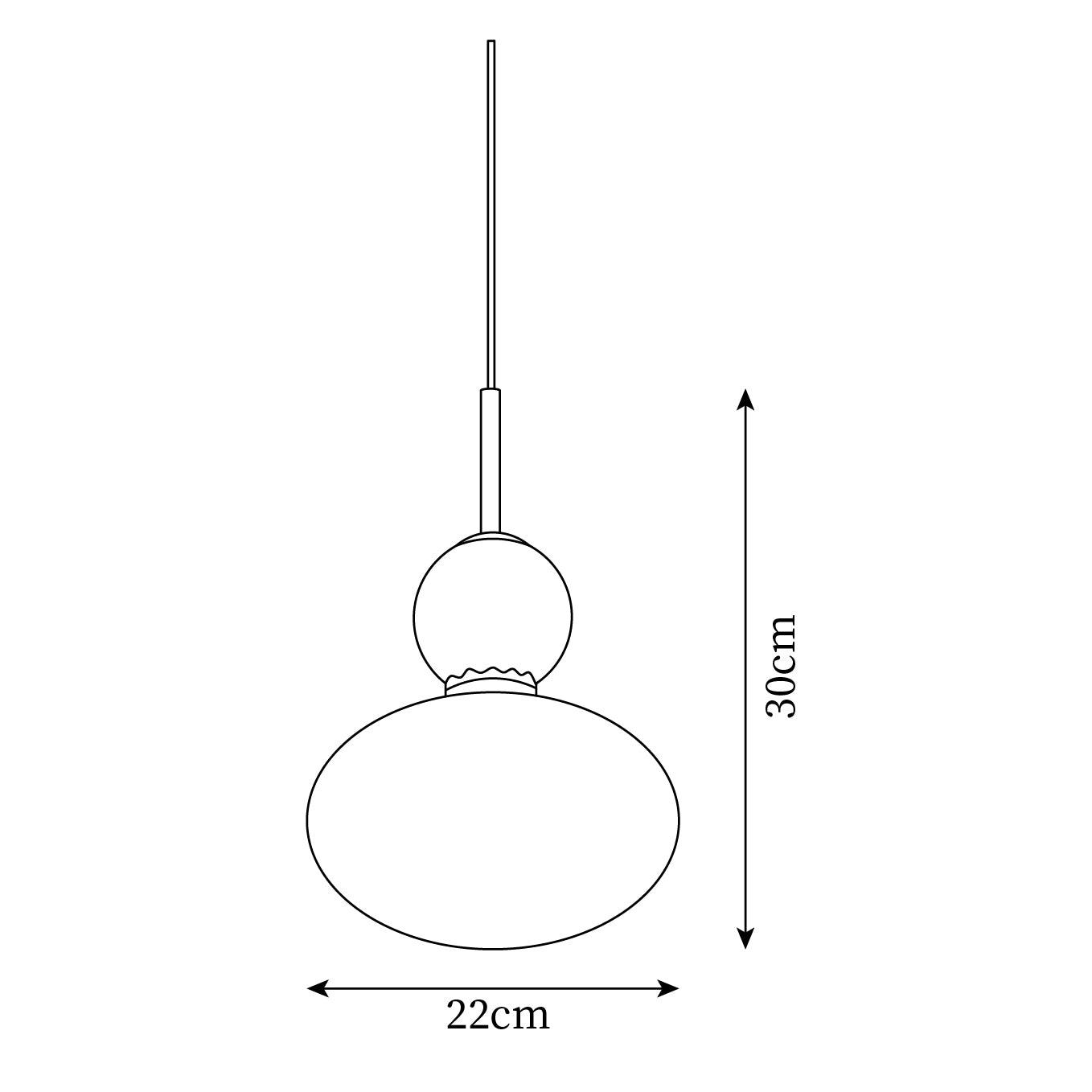 Orbelin Glass and Brass Pendant Lamp - Letslighting