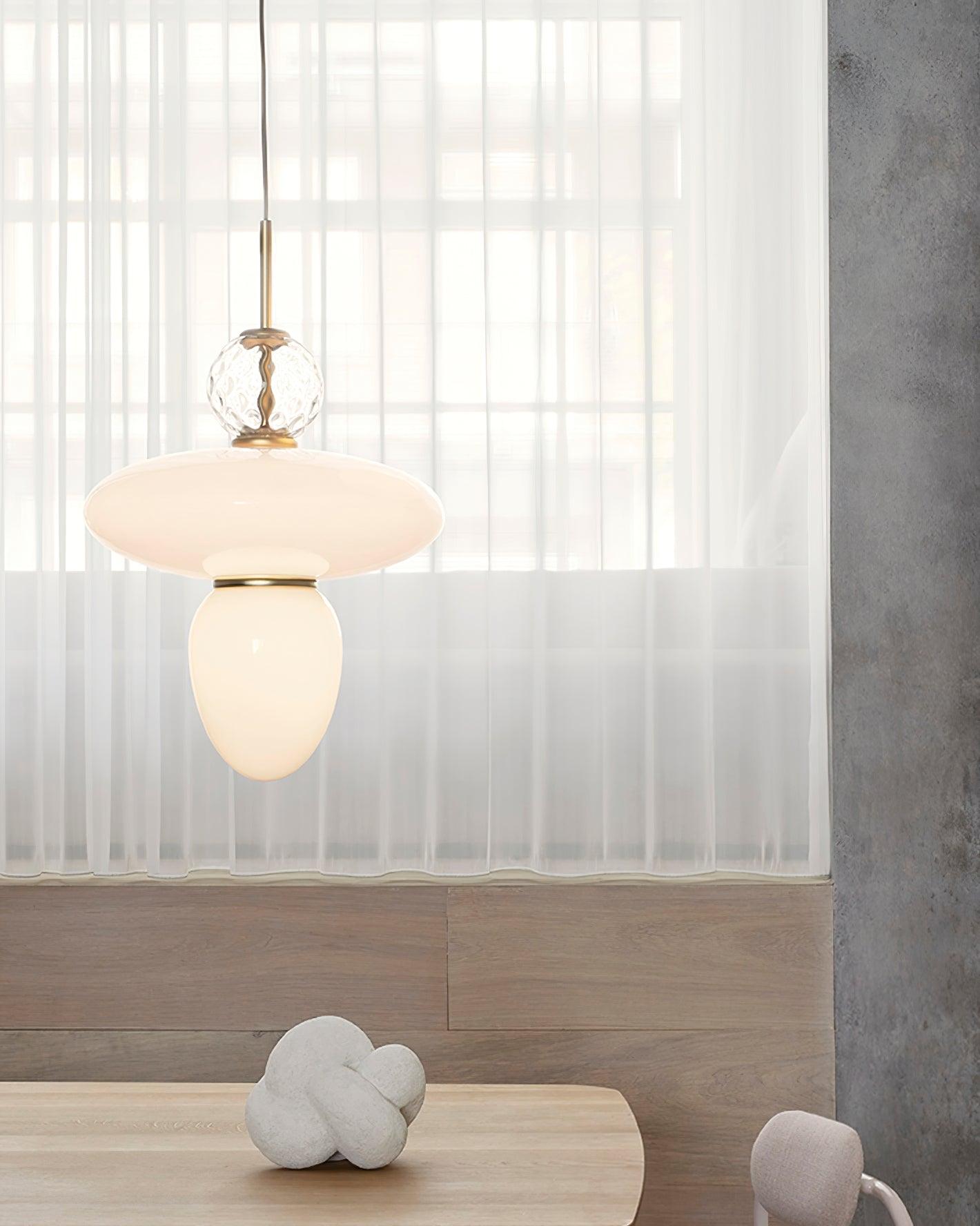 Orbelin Glass and Brass Pendant Lamp - Letslighting