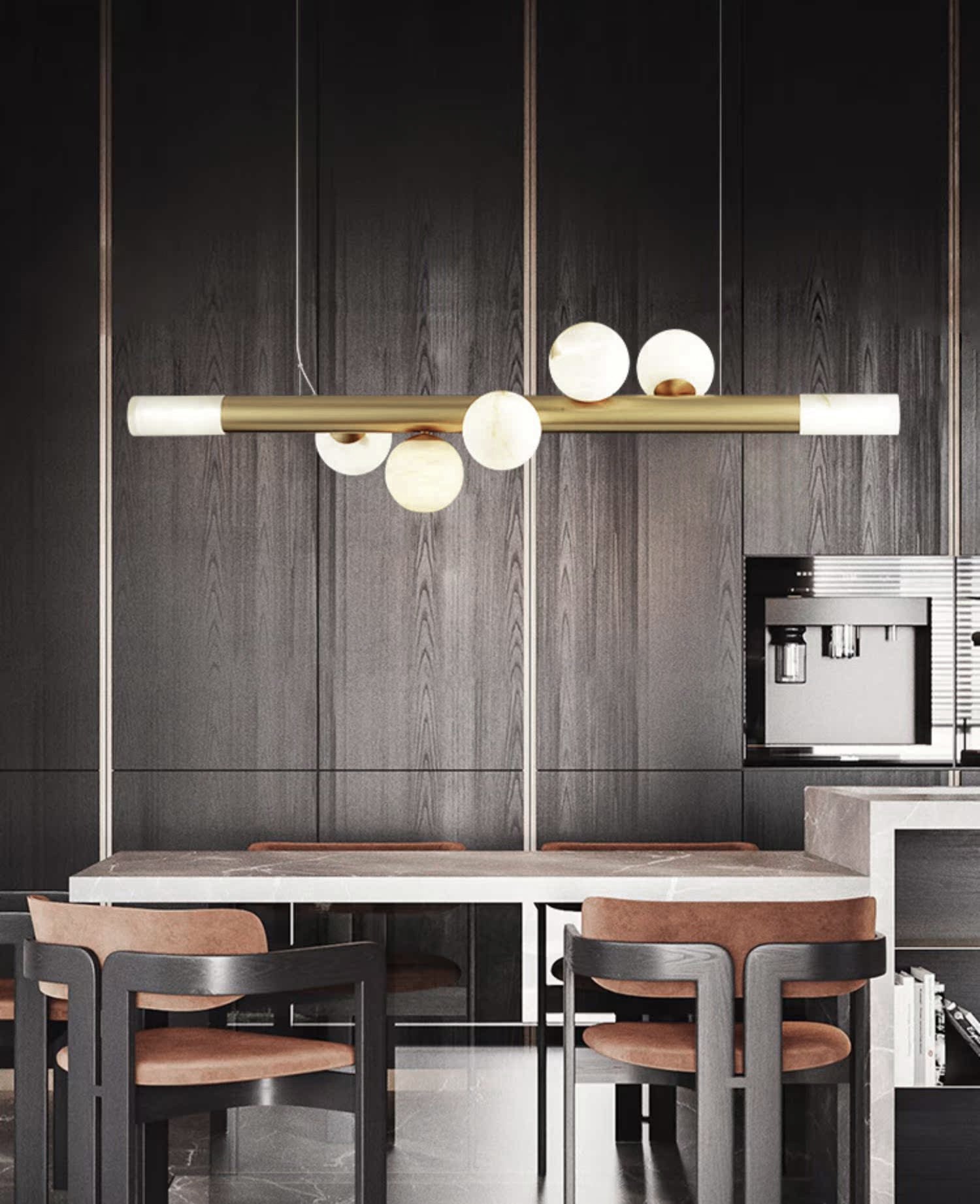 Avaros Modern Minimalist Alabaster Pendant Light - Letslighting