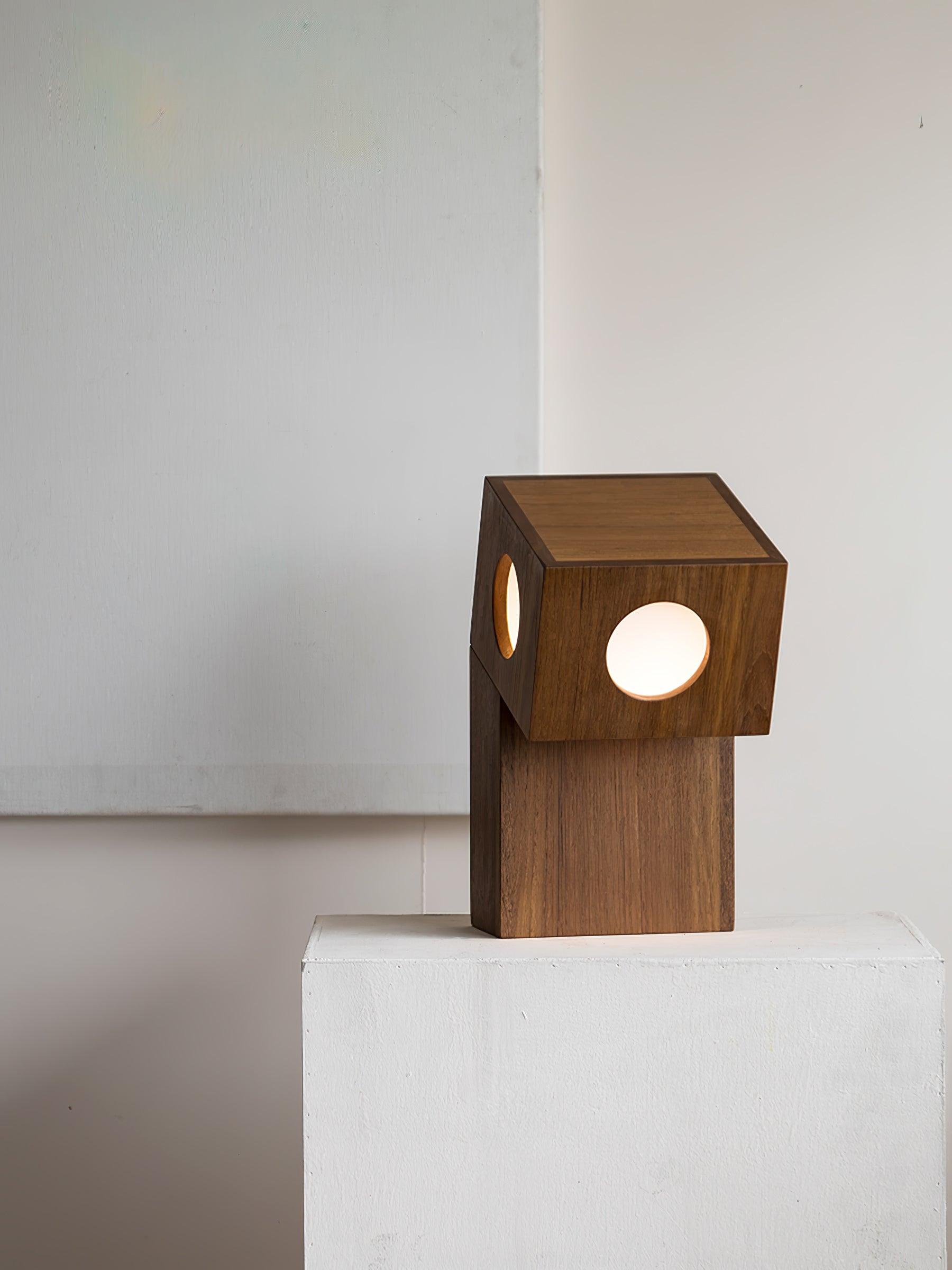 Geo Modern Wood Table Lamp - Letslighting