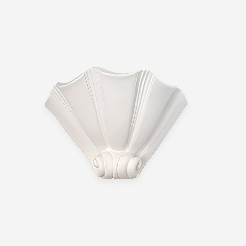 Ysola White Plaster Shell Wall Lamp - Letslighting