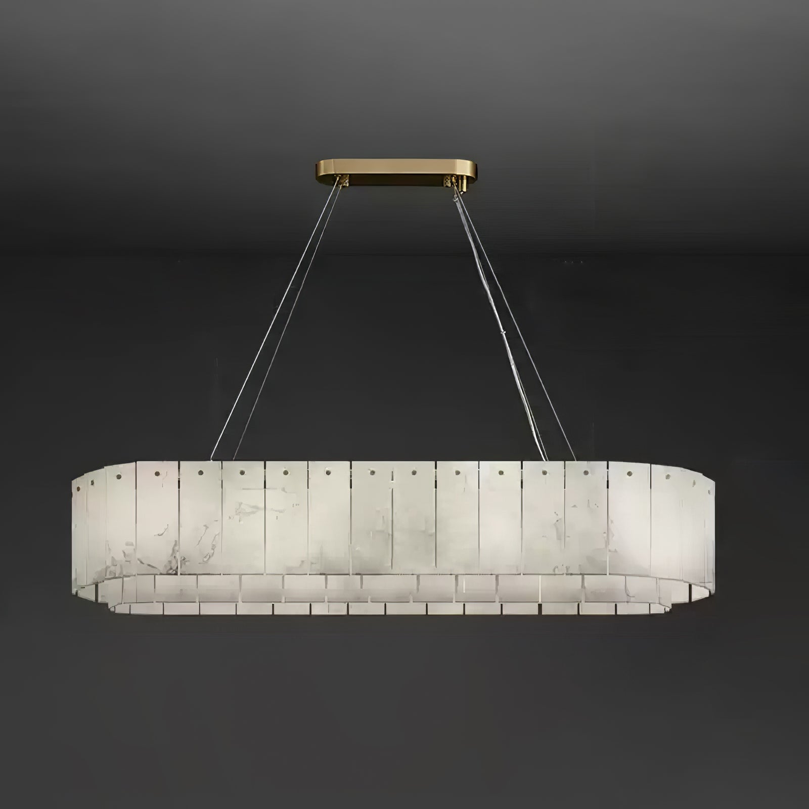 Zelaean Alabaster Round Pendant Light - Letslighting