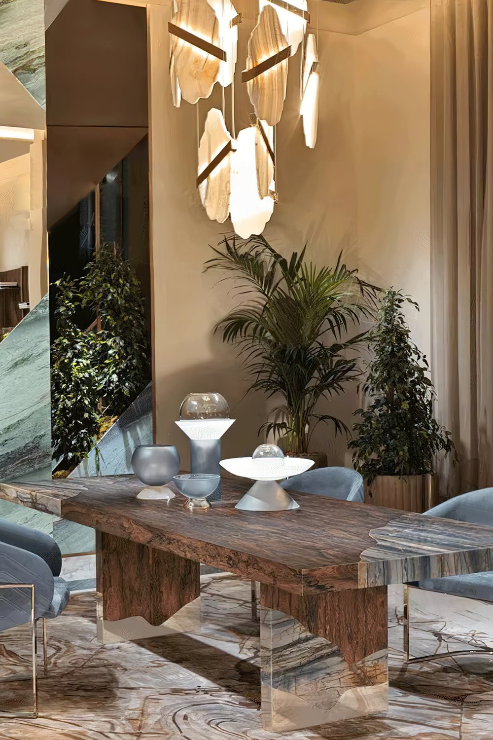 Ollorus Irregular Alabaster Chandelier - Letslighting