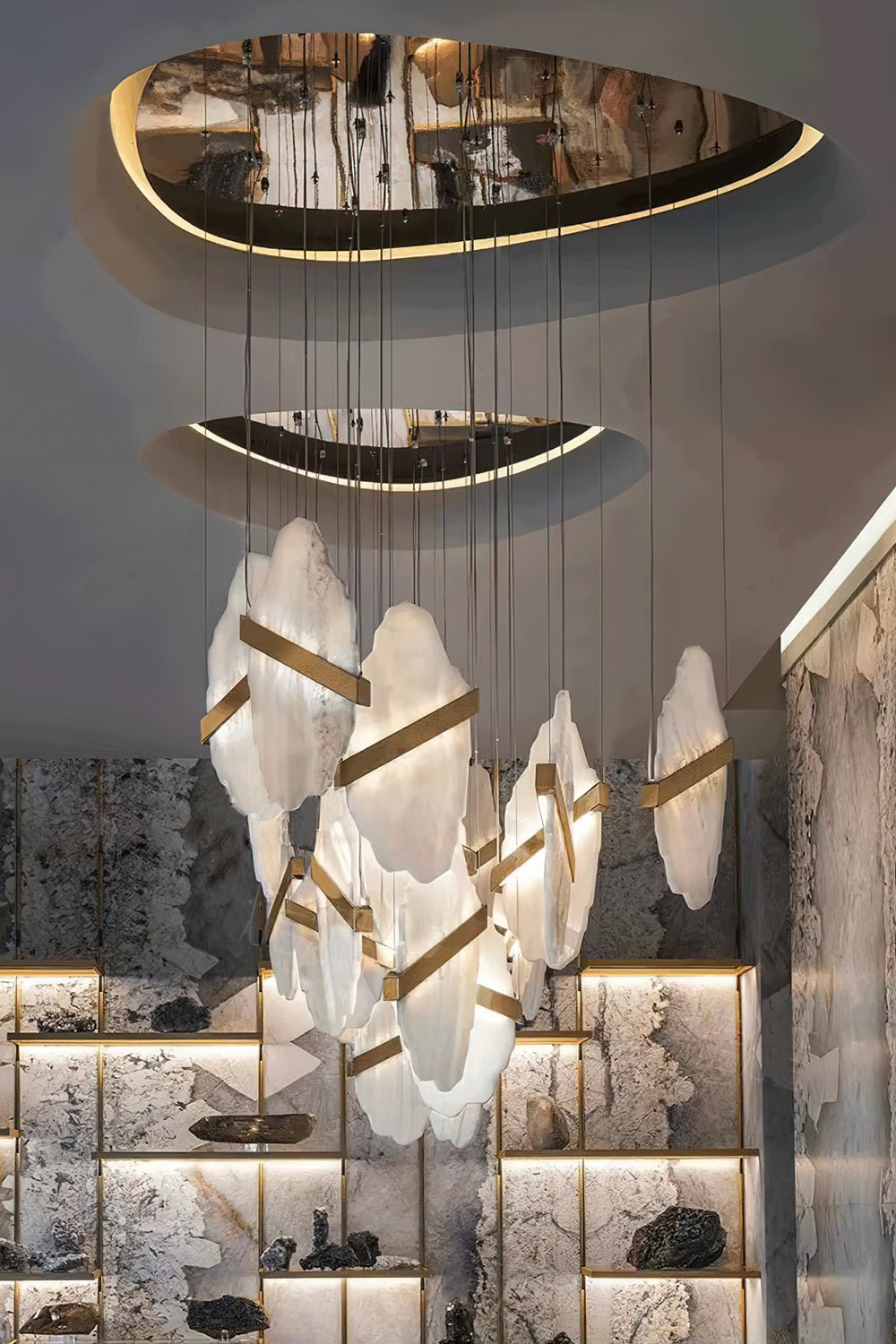 Ollorus Irregular Alabaster Chandelier - Letslighting