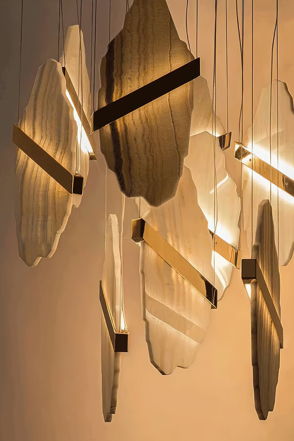 Ollorus Irregular Alabaster Chandelier - Letslighting