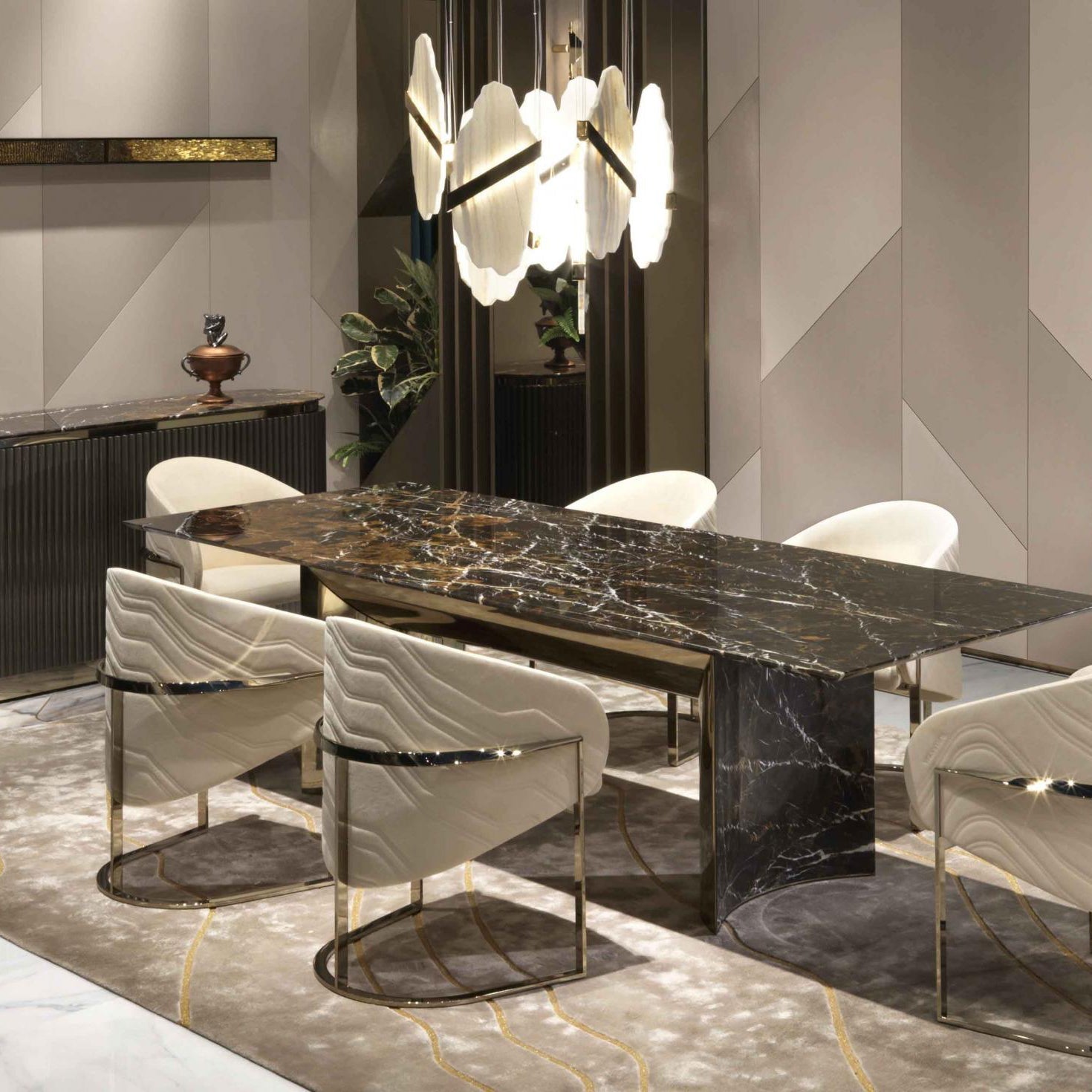 Ollorus Irregular Alabaster Chandelier - Letslighting