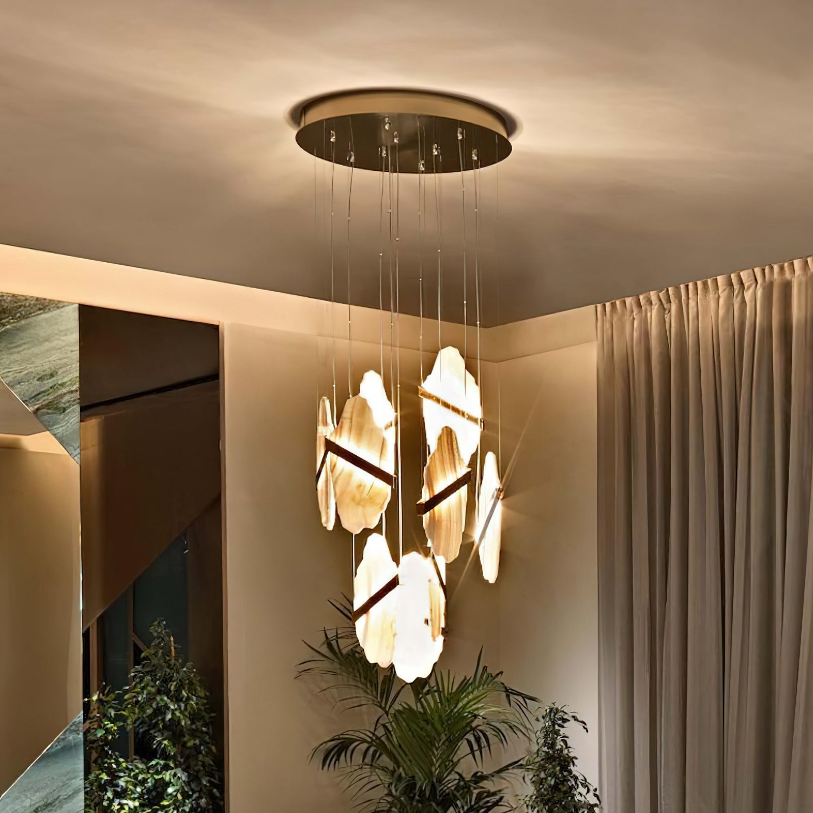 Ollorus Irregular Alabaster Chandelier - Letslighting