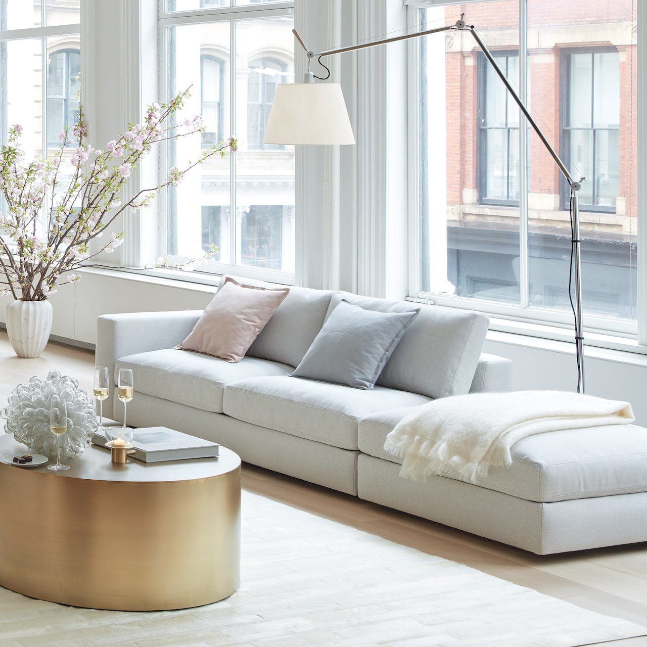 Ciroce Fabric Industrial Floor Lamp - Letslighting