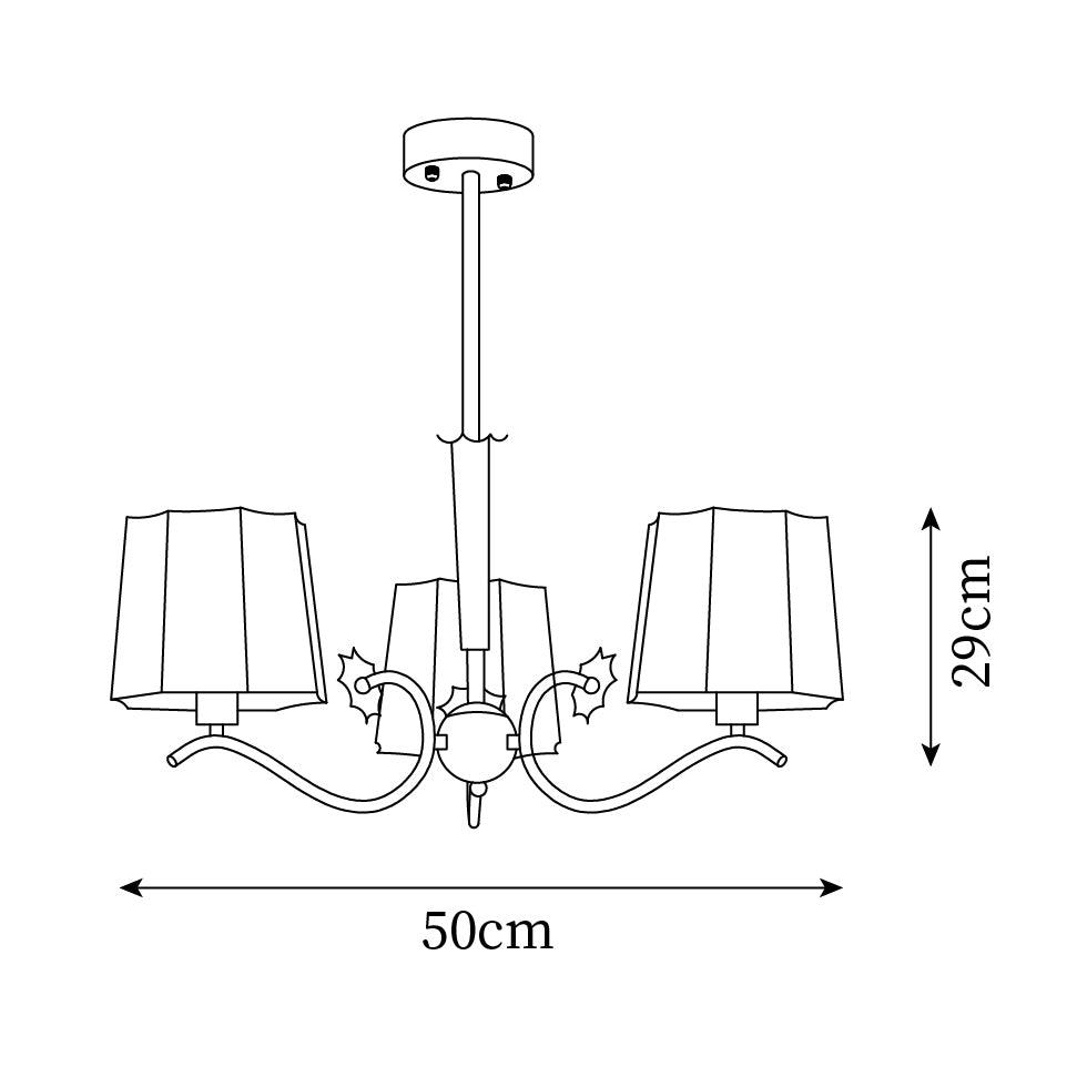 Rockville Chandelier Chrome White Elegant - Letslighting