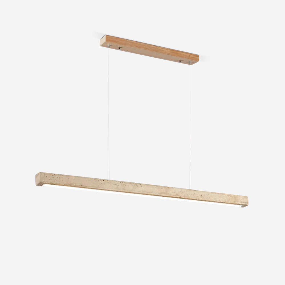 Delya Linear Travertine Pendant Lamp