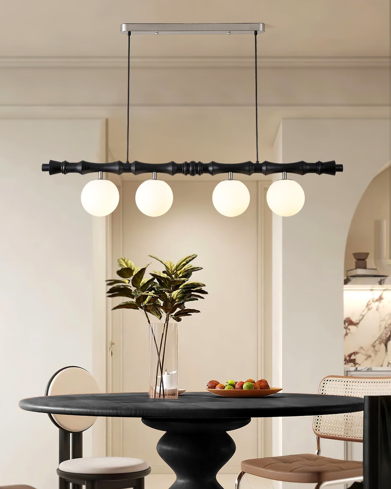 Bivio Wooden Pendant Light - Letslighting
