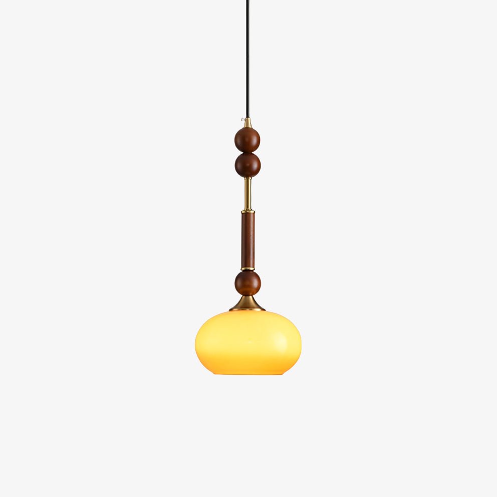 AmberGlow Vintage Wood Pendant Lamp - Letslighting