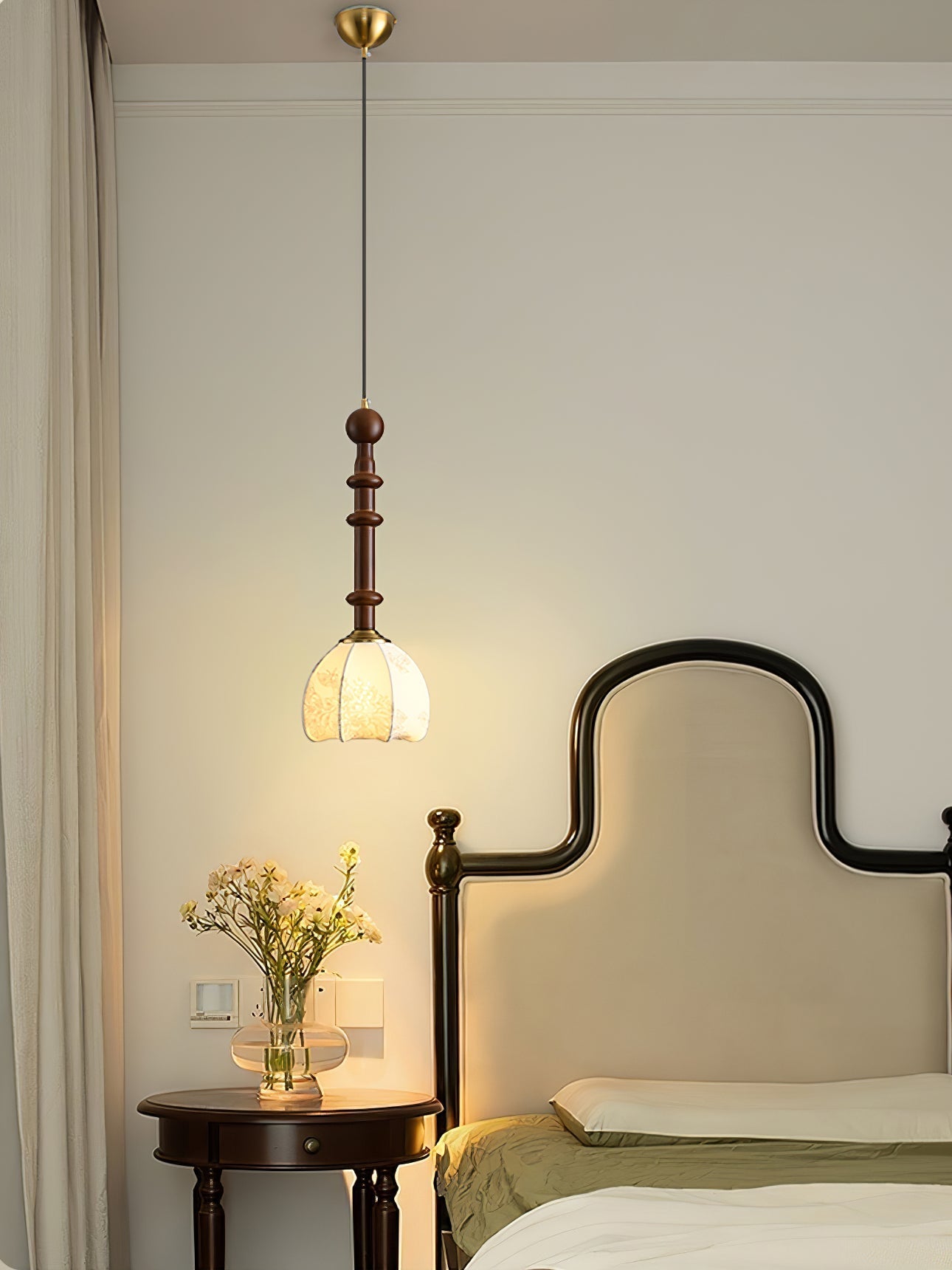 AmberGlow Vintage Wood Pendant Lamp - Letslighting